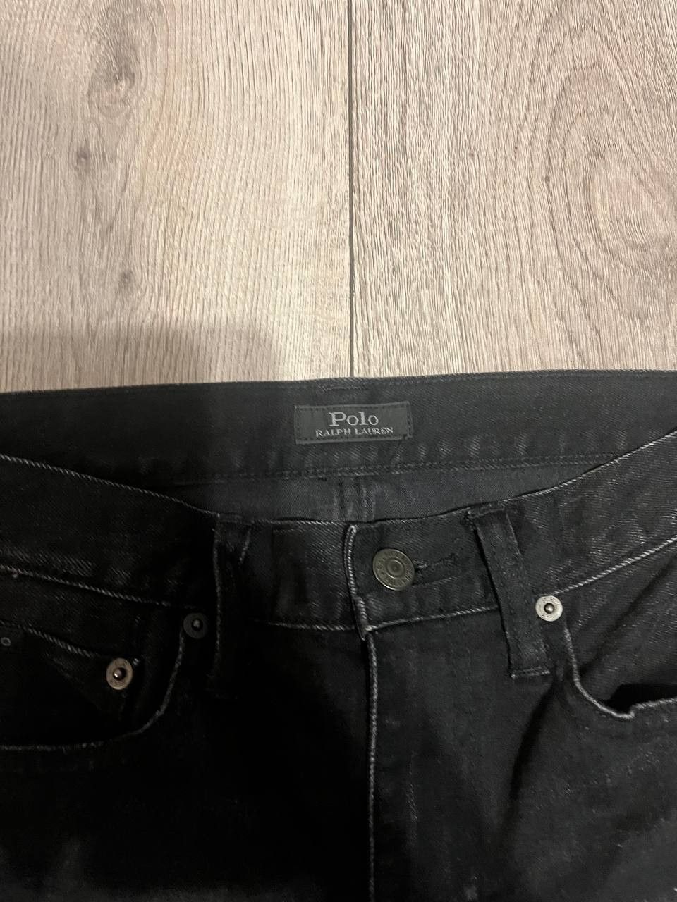 Polo Ralph Lauren Polo Ralph Lauren Black/Red Side Stripe Denim Jeans Men Sz27 Size US 27 - 3 Thumbnail