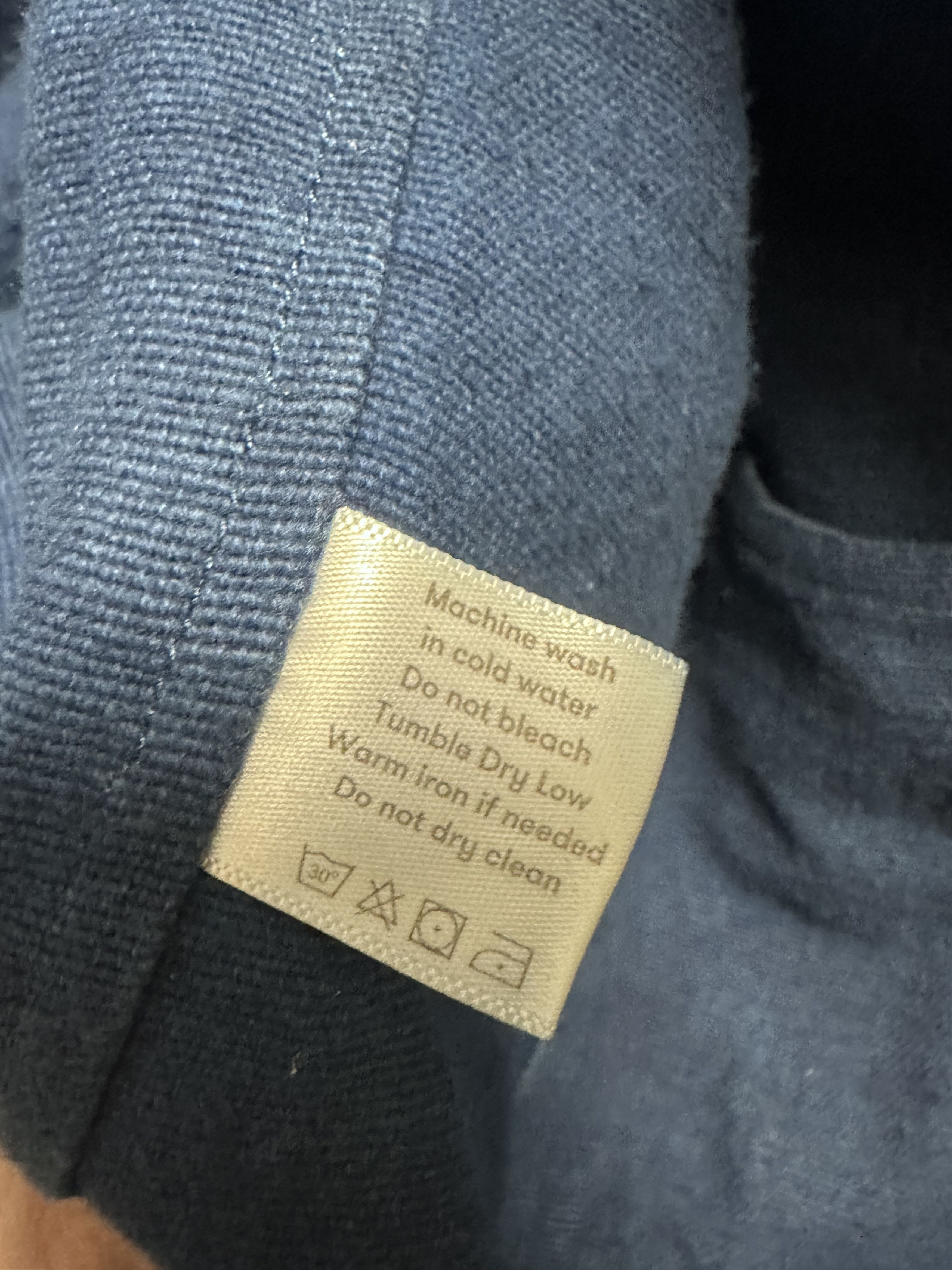 18 East Denim shirt shacket L Navy