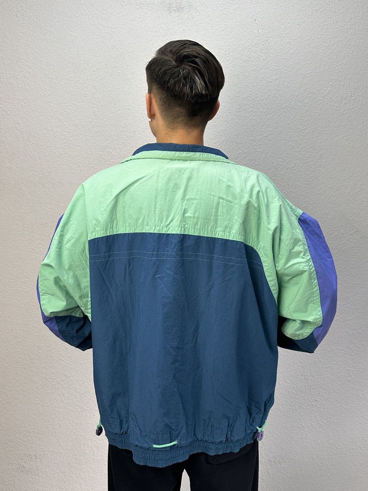 Nike Vintage 00s Nylon Nike Jacket Hoodie Rare Suits Big Swoosh Size US XL / EU 56 / 4 - 15 Thumbnail