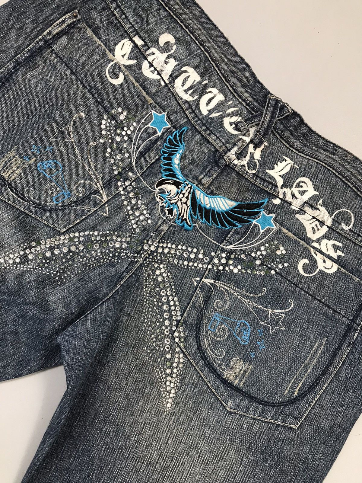 Southpole Vintage Artful dodger embroidered denim Size US 44 / EU 60 - 12 Thumbnail