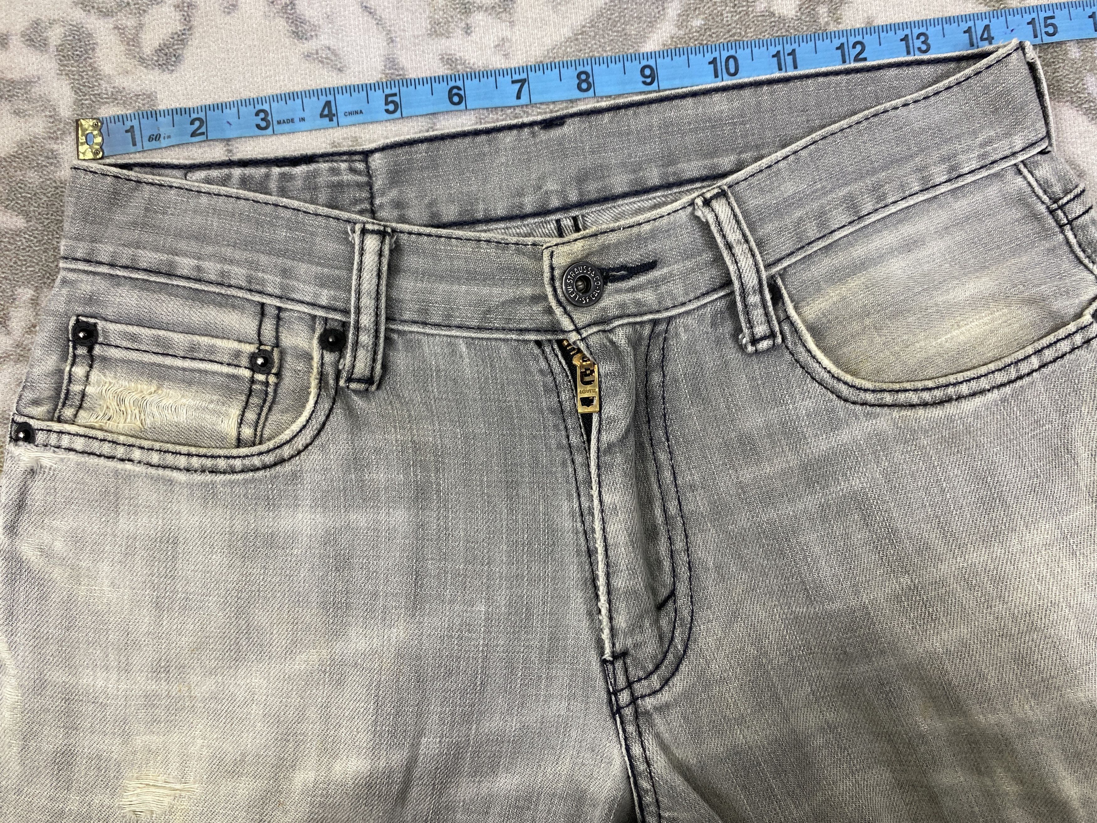 Levi's Grey Levi's 514 Jeans 29x29 Denim -JN2126 Size US 29 - 5 Thumbnail