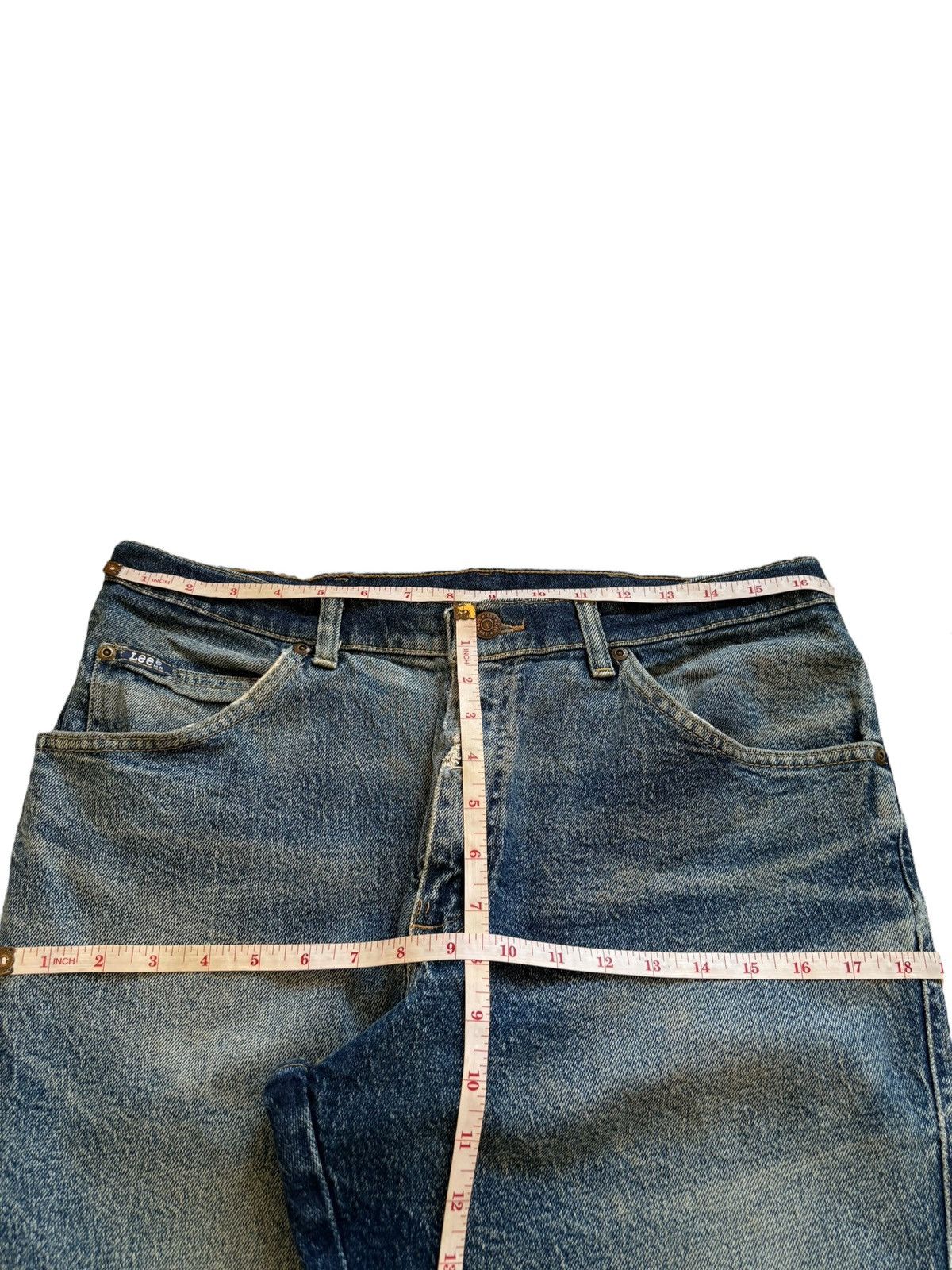 Lee SALES🔥Vintage Lee Mud Wash Distressed Loose Jeans Size US 33 - 12 Thumbnail