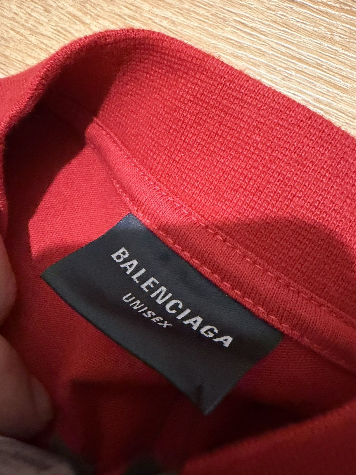 Balenciaga Balenciaga Keep Calm T shirt Red Size US L / EU 52-54 / 3 - 3 Thumbnail