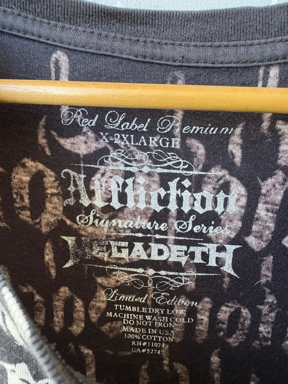 Affliction Xtreme Couture Affliction Megadeth Y2k Tee Shirt Size US L / EU 52-54 / 3 - 13 Thumbnail