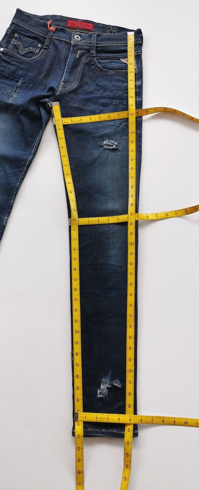 Replay Replay Anbass Skinny Distressed Jeans Size US 28 / EU 44 - 14 Thumbnail