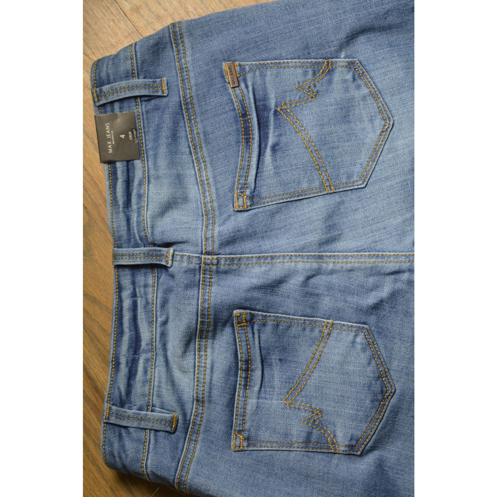 AG Jeans Max Jeans Women's Size 4 Crop Denim Blue - New with Tags Size 27" / US 4 / IT 40 - 4 Thumbnail