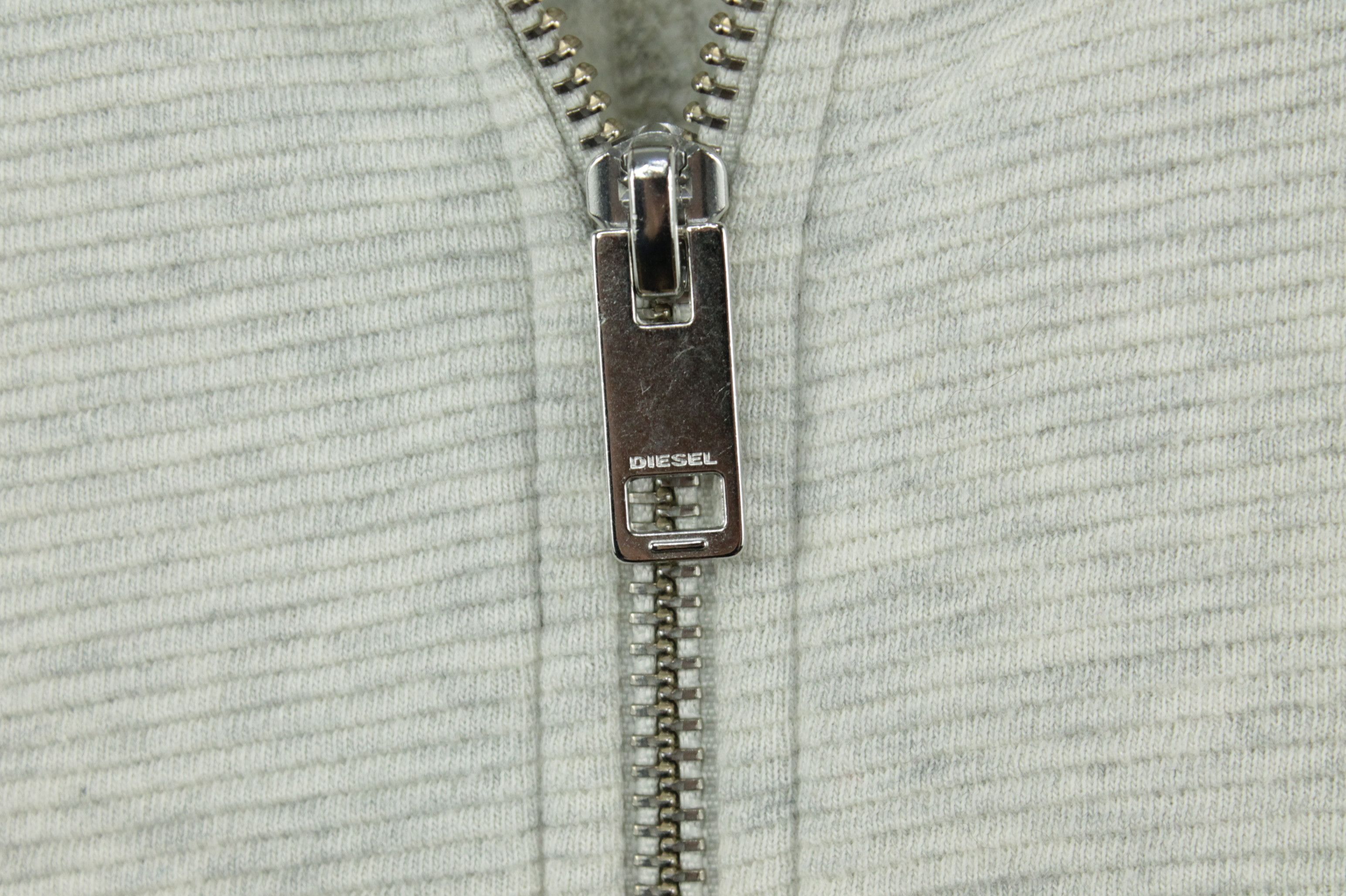Diesel Diesel Full Zip Gray Melange Cotton Hoodies Sweatshirt Size US XL / EU 56 / 4 - 4 Thumbnail