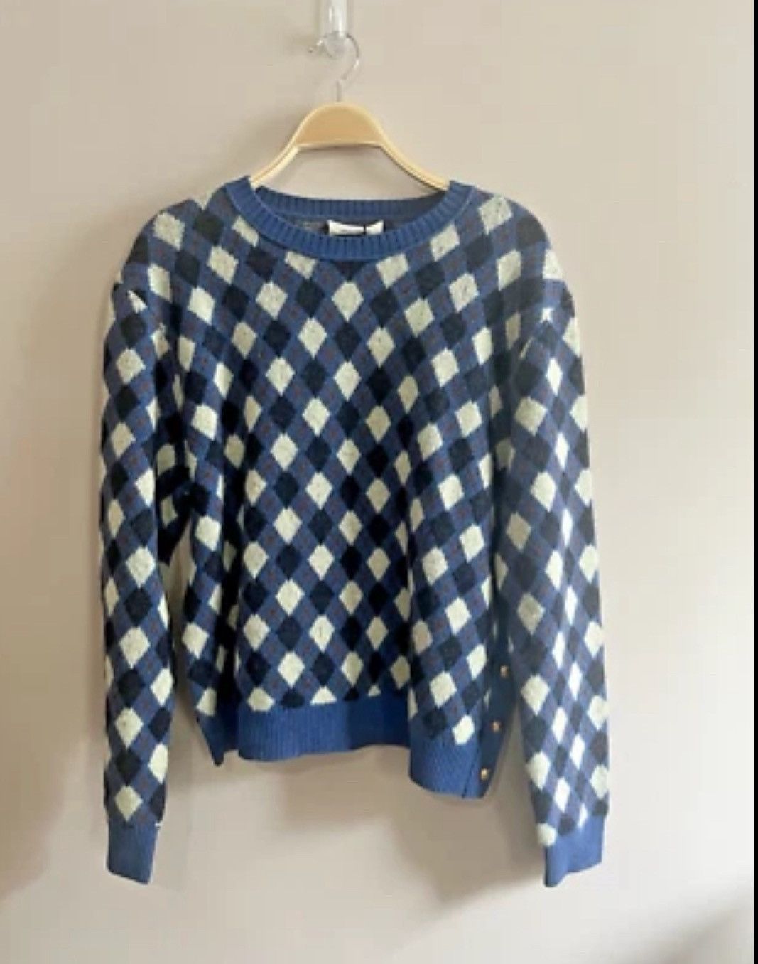 Wales Bonner Wales Bonner Williams Argyle Knit Sweater Size US XL / EU 56 / 4 - 5 Thumbnail