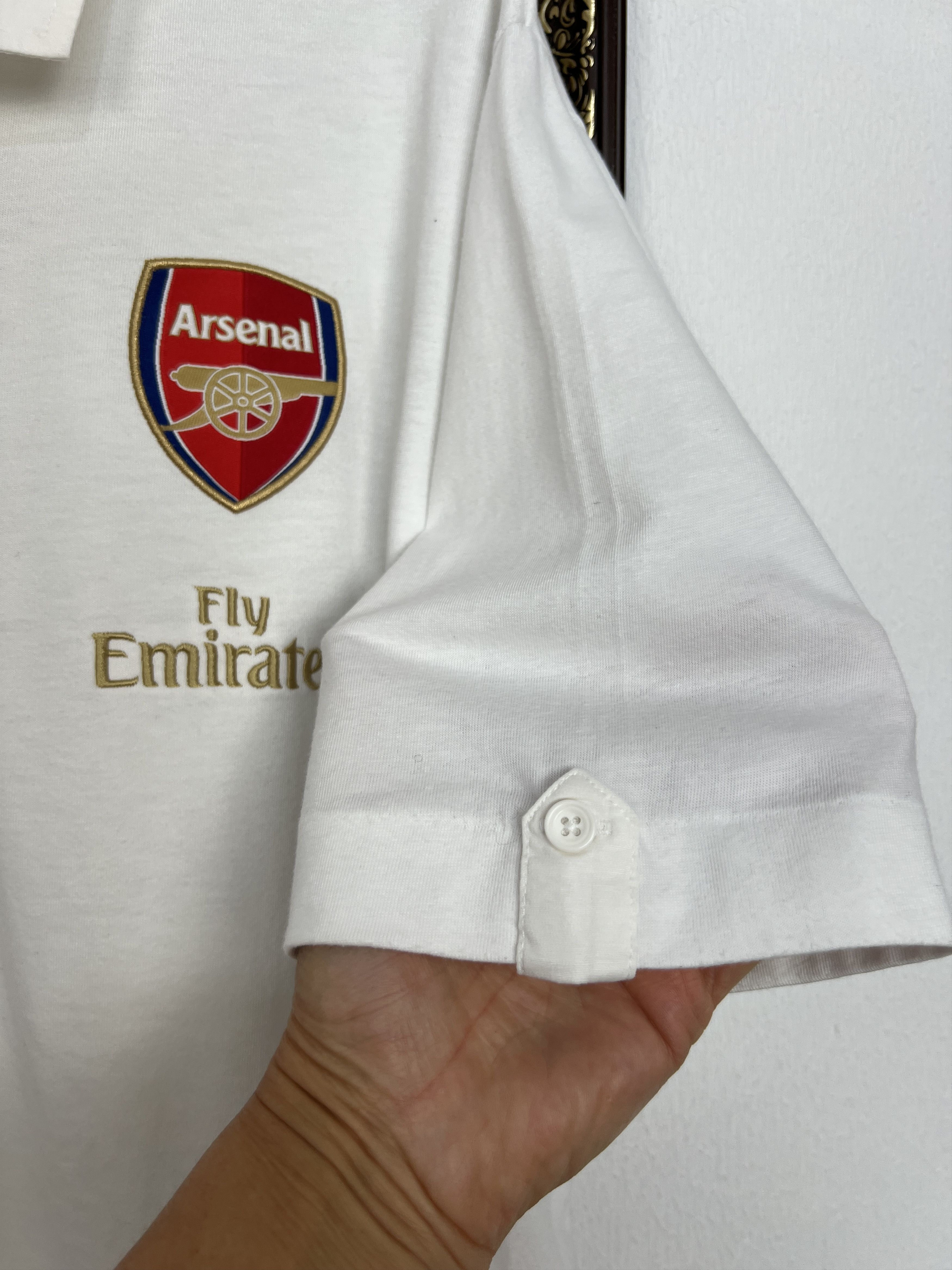 Nike Vintage Nike Arsenal Football Shirt Polo White Soccer Jersey Size US XXL / EU 58 / 5 - 6 Thumbnail