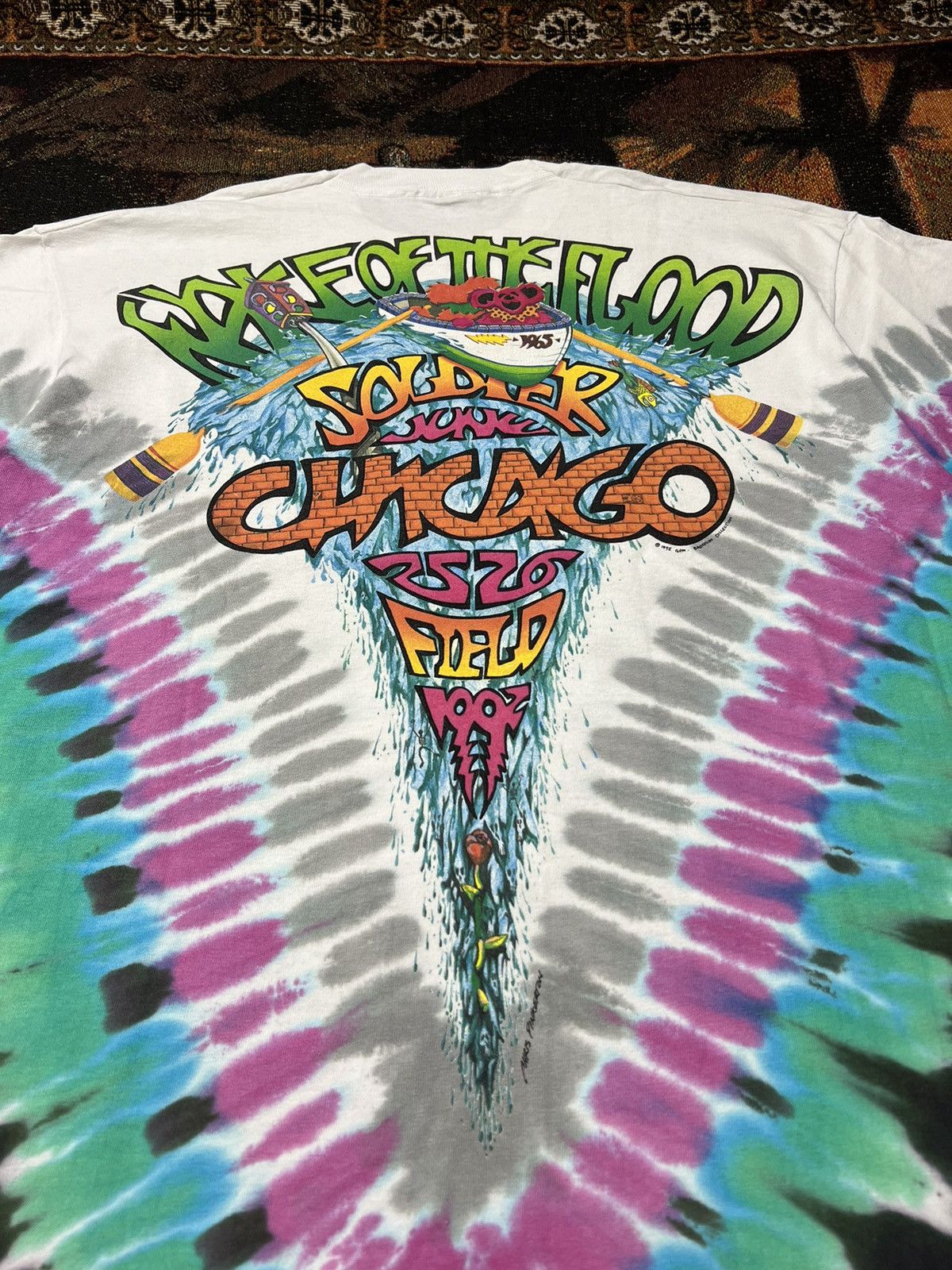 Band Tees Rare '92 Vintage Grateful Dead Chicago Tour Tee Size US XL / EU 56 / 4 - 2 Thumbnail