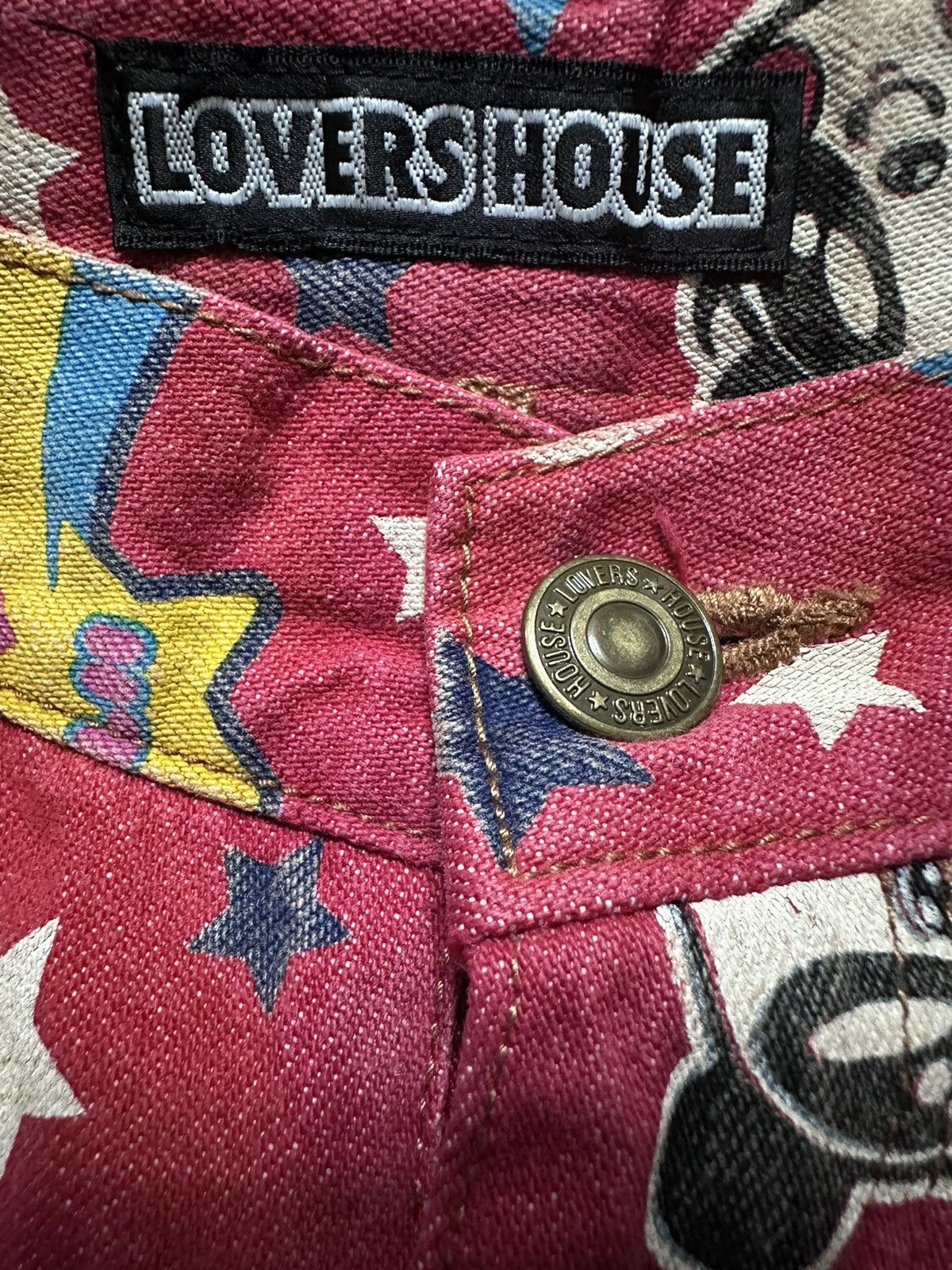 Hysteric Glamour × Japanese Brand × Vintage 🇯🇵 Vintage Japan Super Lovers OVP Cargo Denim Pants Size US 27 - 5 Thumbnail