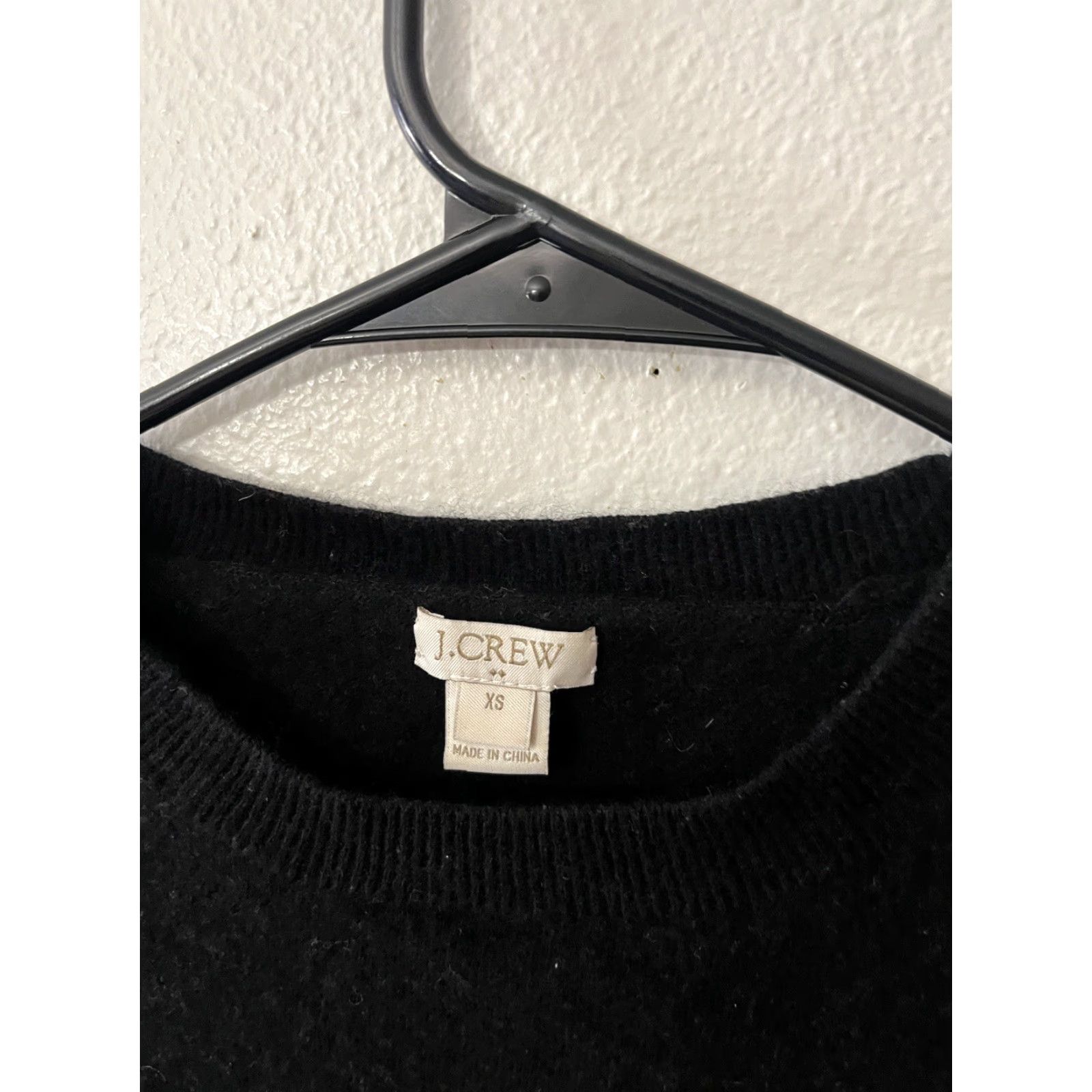 J.Crew J. Crew Sweater XS Cotton Wool Nylon Heritage Black F5199 Pullover Ladies Pullover XS Black Classic Knit Crew Neck Size XS / US 0-2 / IT 36-38 - 2 Thumbnail