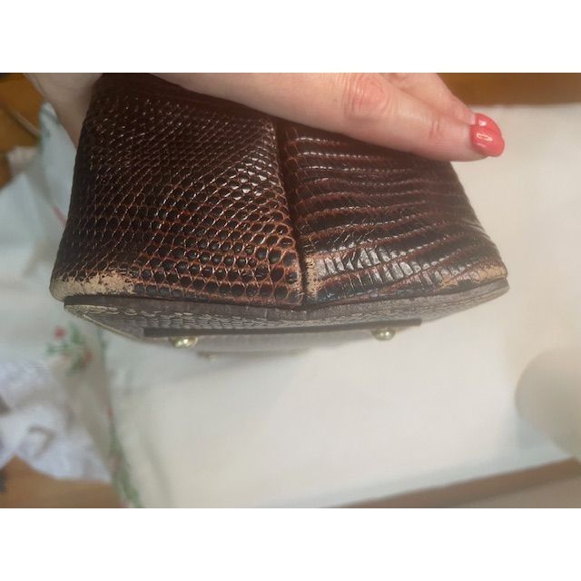 Dooney & Bourke Dooney & Bourke Embossed Lizard Hobo Shoulder Bag In Brown L Size ONE SIZE - 10 Thumbnail