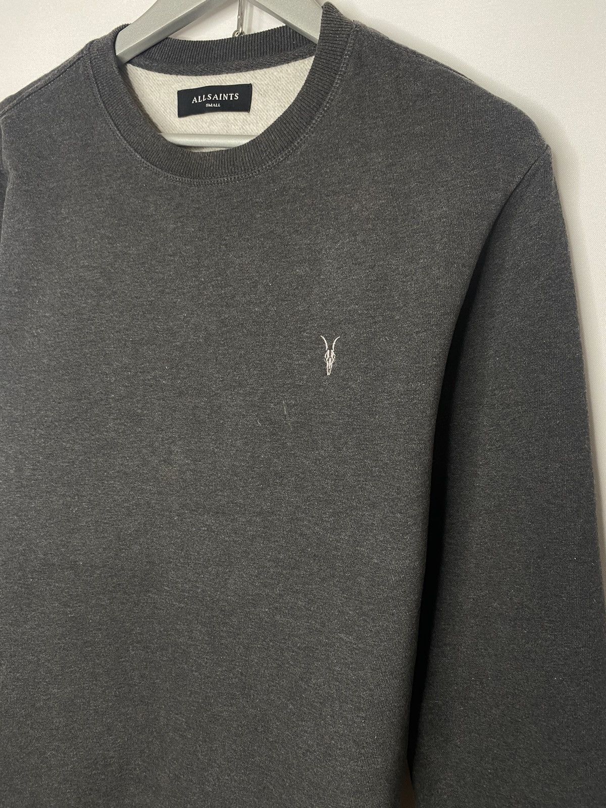 Allsaints × Designer × Vintage Allsaints Designer Grey Sweatshirt Pullover Based Small Logo Size US S / EU 44-46 / 1 - 5 Thumbnail