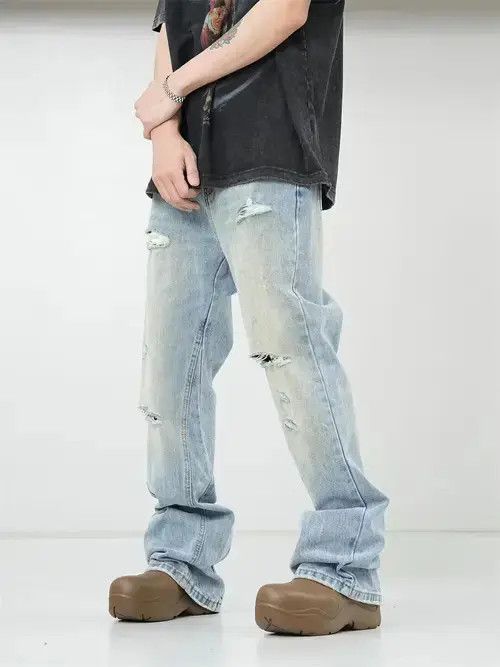 Jean fade skate grunge washed pants Size US 30 / EU 46 - 4 Thumbnail