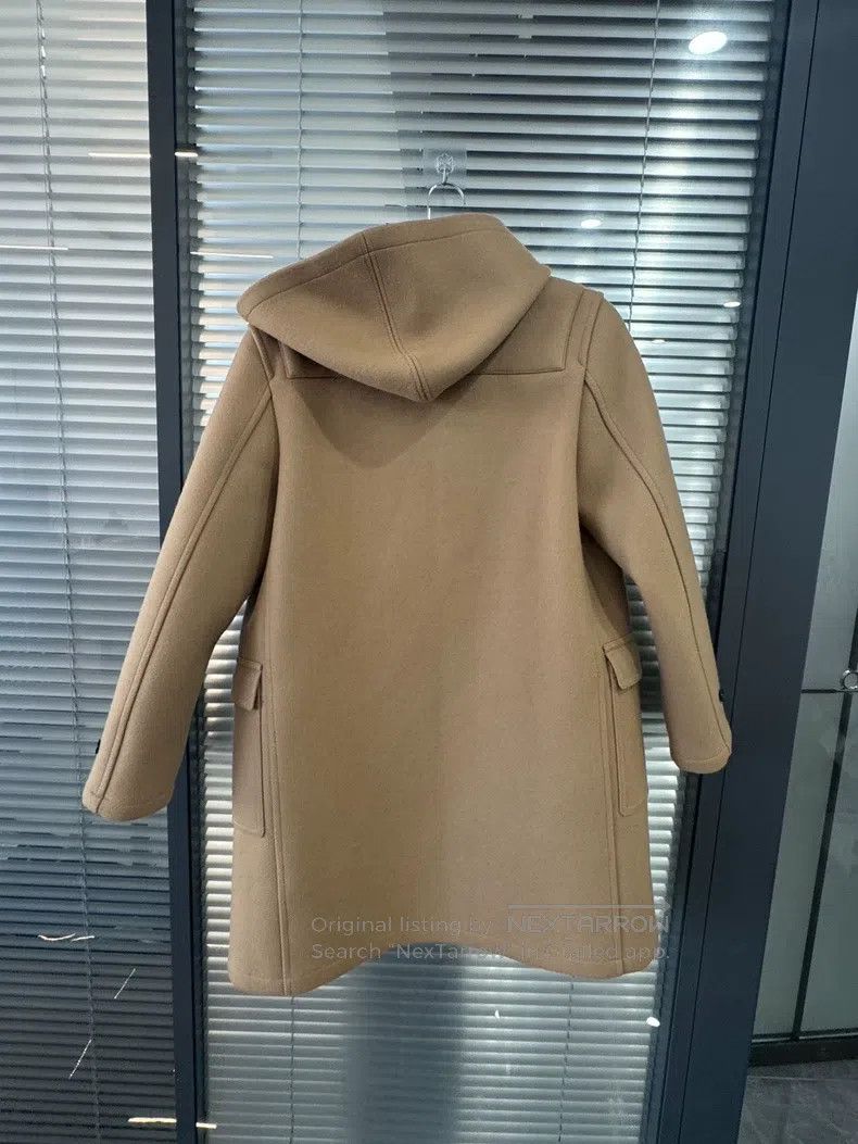 Saint Laurent Paris Saint Laurent Paris Wool Knit Hooded Coat with Horn Button Size L / US 10 / IT 46 - 2 Thumbnail