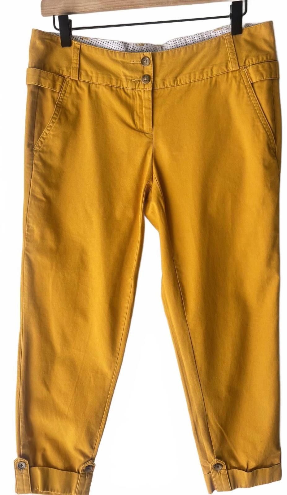 Lands' End Lands' End Women's Casual Pants - Bright Orange, Size 4 Size 27" / US 4 / IT 40 - 1 Thumbnail