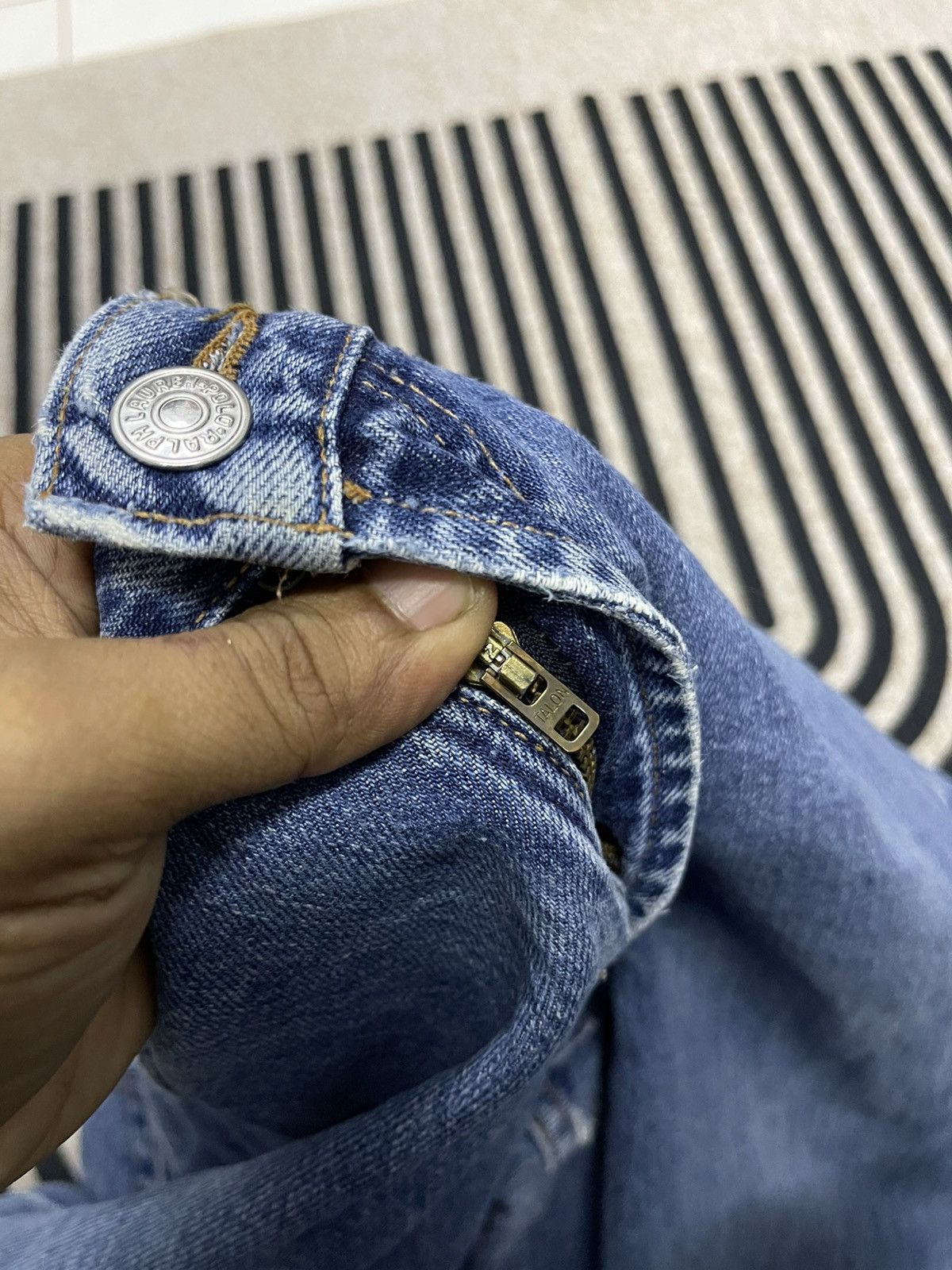 Polo Ralph Lauren 90s POLO RALPH LAUREN BAGGY JEANS MADE IN USA Size US 30 / EU 46 - 9 Thumbnail