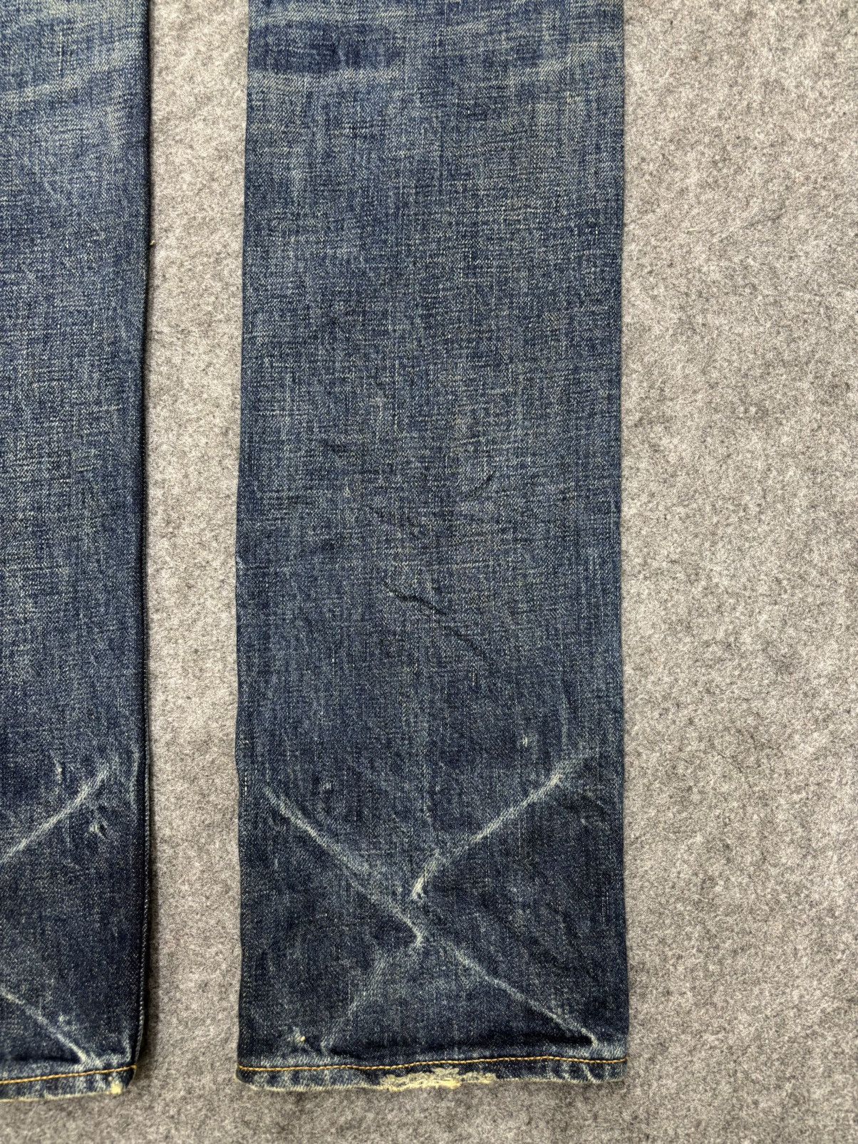 Japanese Brand 💥90s Denim Character💥DDRD Skinny Blue Wash Denim F640 Size US 33 - 14 Thumbnail