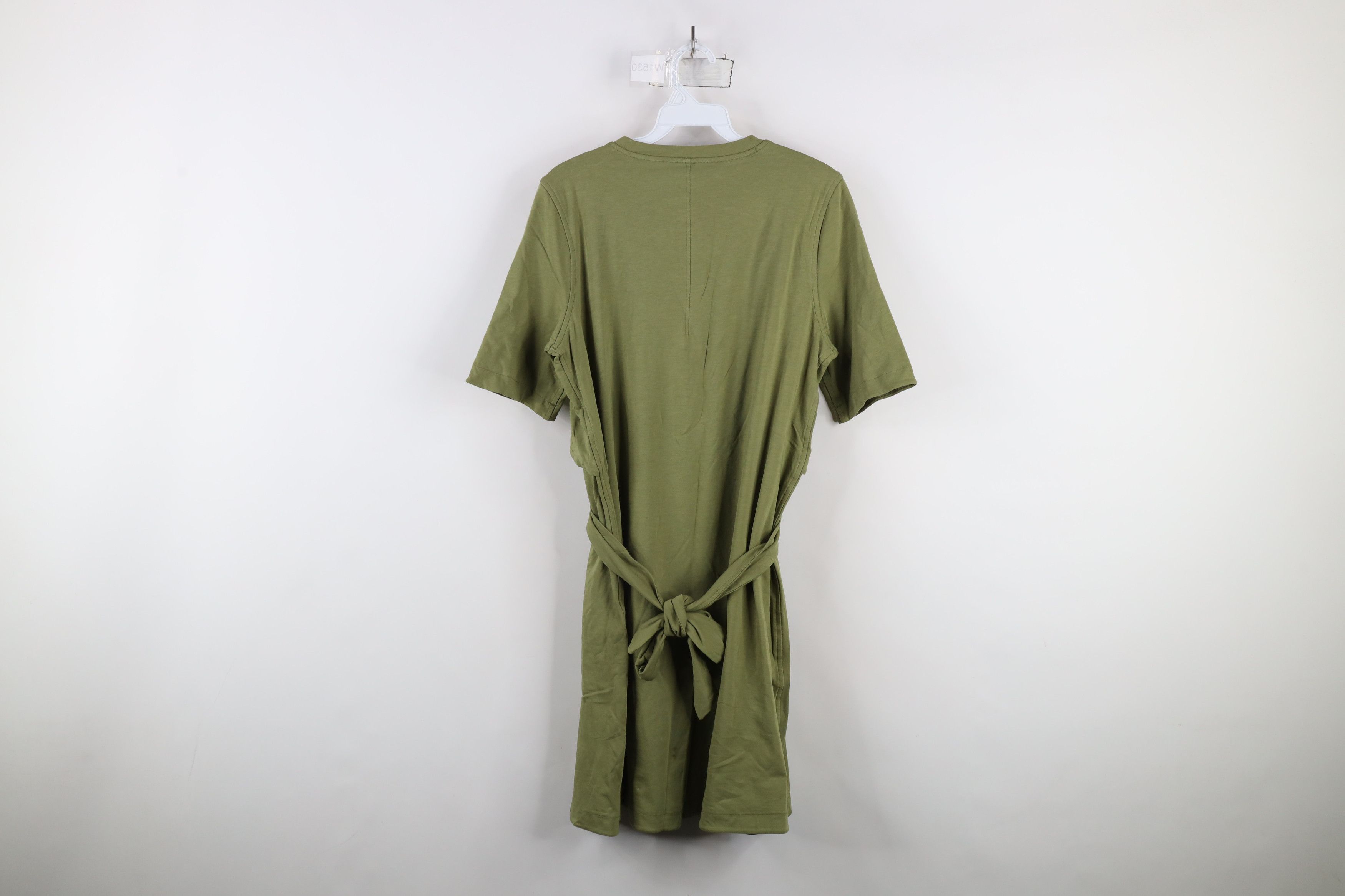 Lululemon × Vintage Lululemon Cotton Stretch Wrap T-Shirt Dress Bronze Green Size M / US 6-8 / IT 42-44 - 6 Thumbnail
