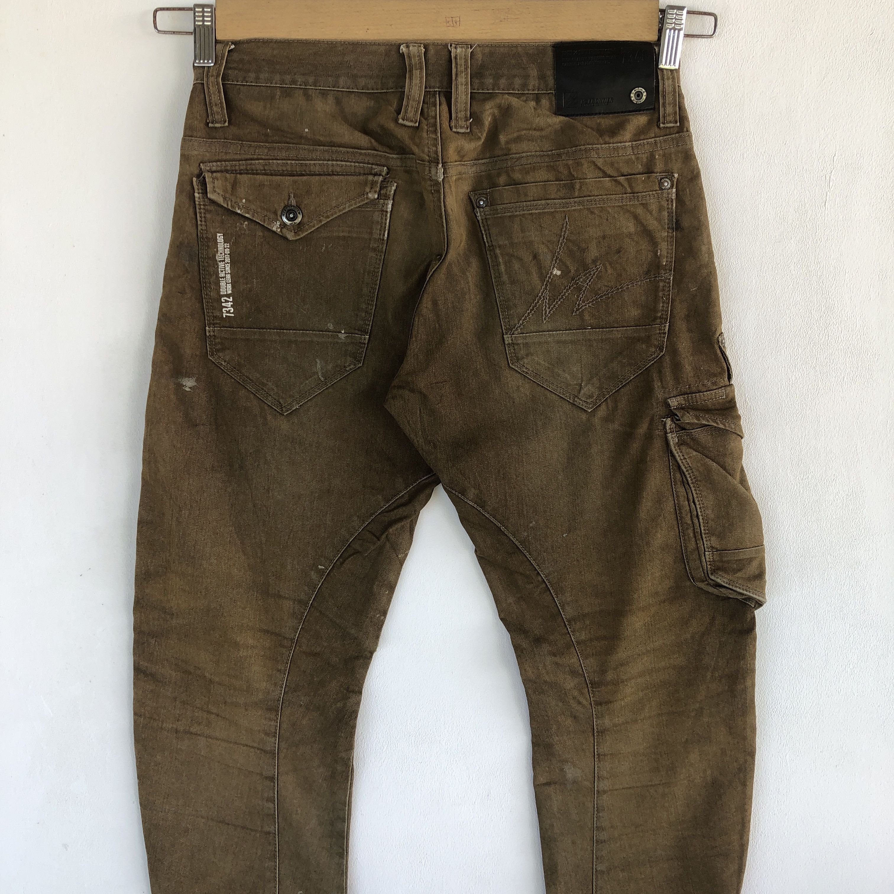 Japanese Brand Japanese Cargo Pants Distressed Multi Pocket Trousers Size 28" / US 6 / IT 42 - 4 Thumbnail