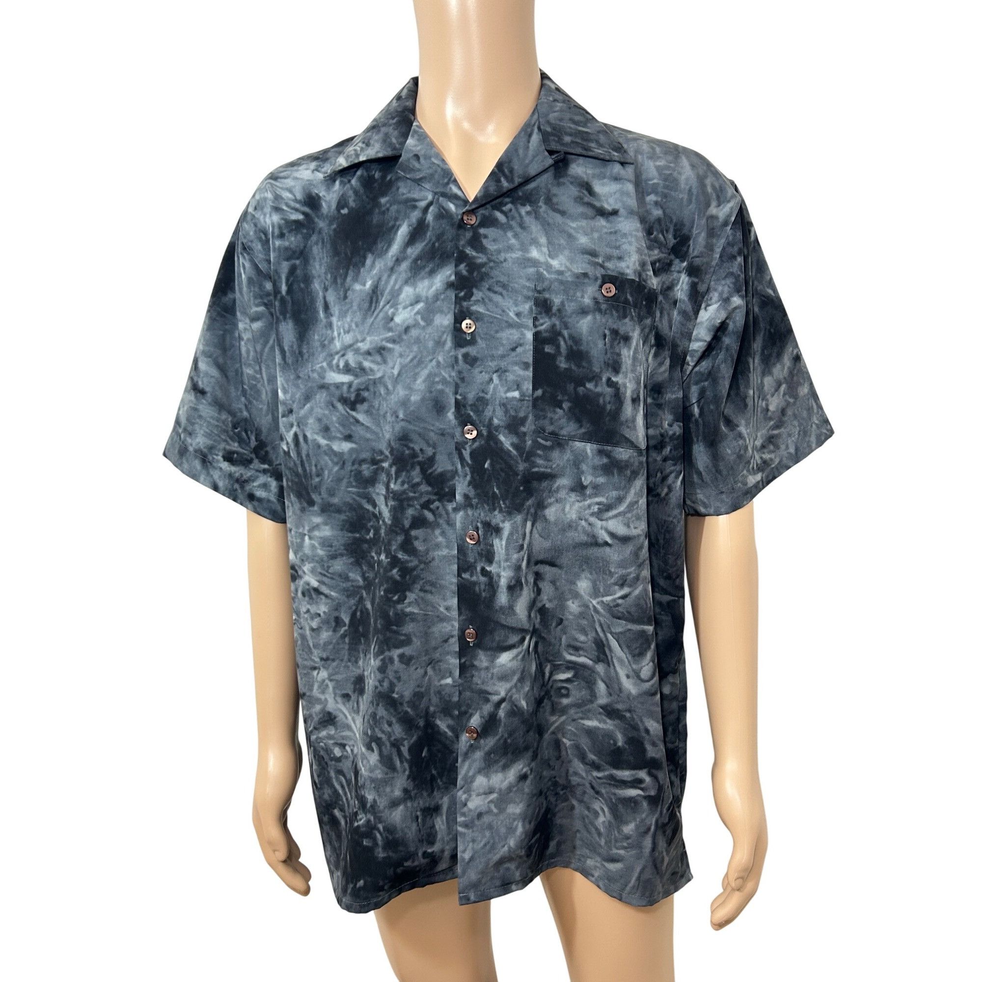Jordan Craig Jordan Craig Men’s Casual Shirt M Black Grey Tie Dyed Short Size US M / EU 48-50 / 2 - 1 Thumbnail