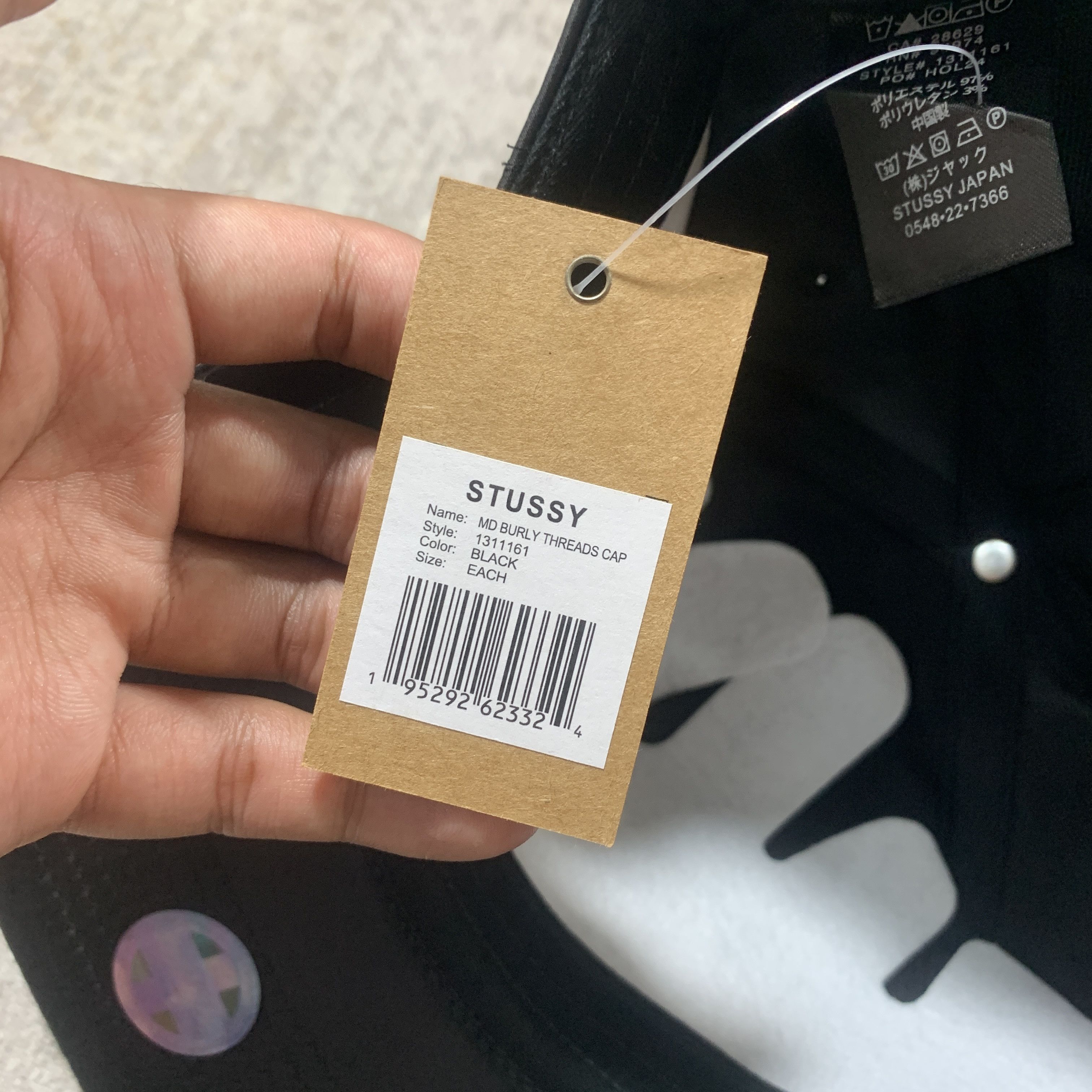 Other STUSSY BURLY THREADS CAP BLACK Size ONE SIZE - 4 Thumbnail