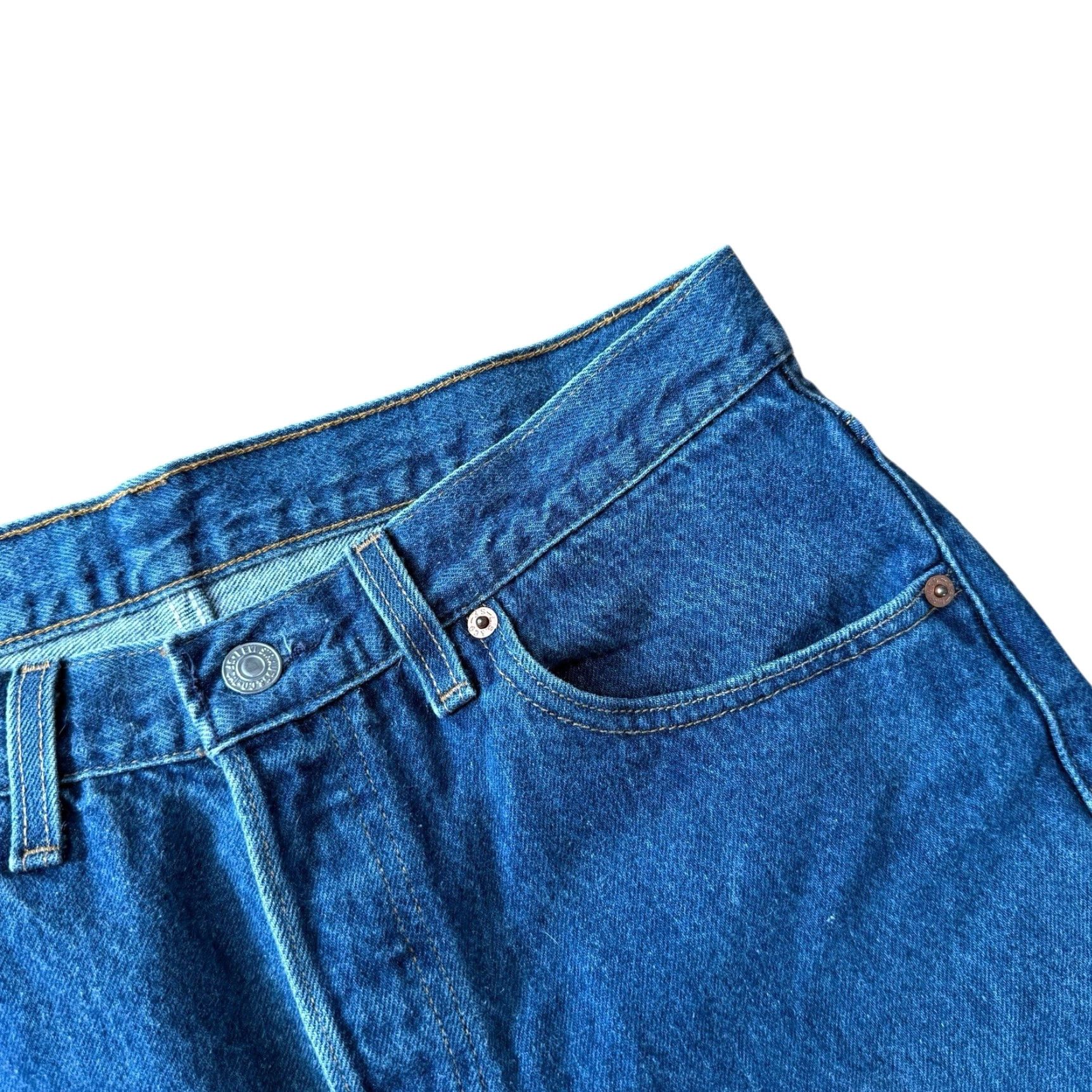 Levi's VINTAGE Levi's 501 Jeans Blue Denim 34x34 Men USA Butter Fly Open Straight Mid Rise Button 5-Pocket Regular XS? Size US 34 / EU 50 - 5 Thumbnail