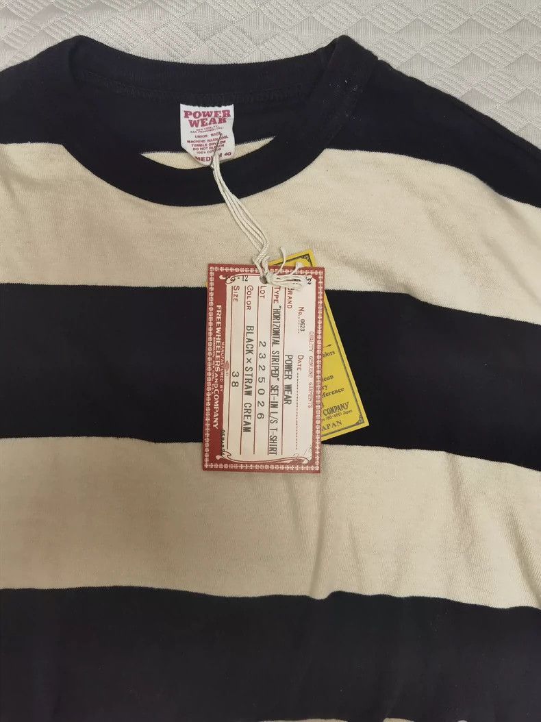 Freewheelers Freewheelers Freewheelers Striped prisoner t-shirt Size US M / EU 48-50 / 2 - 3 Thumbnail
