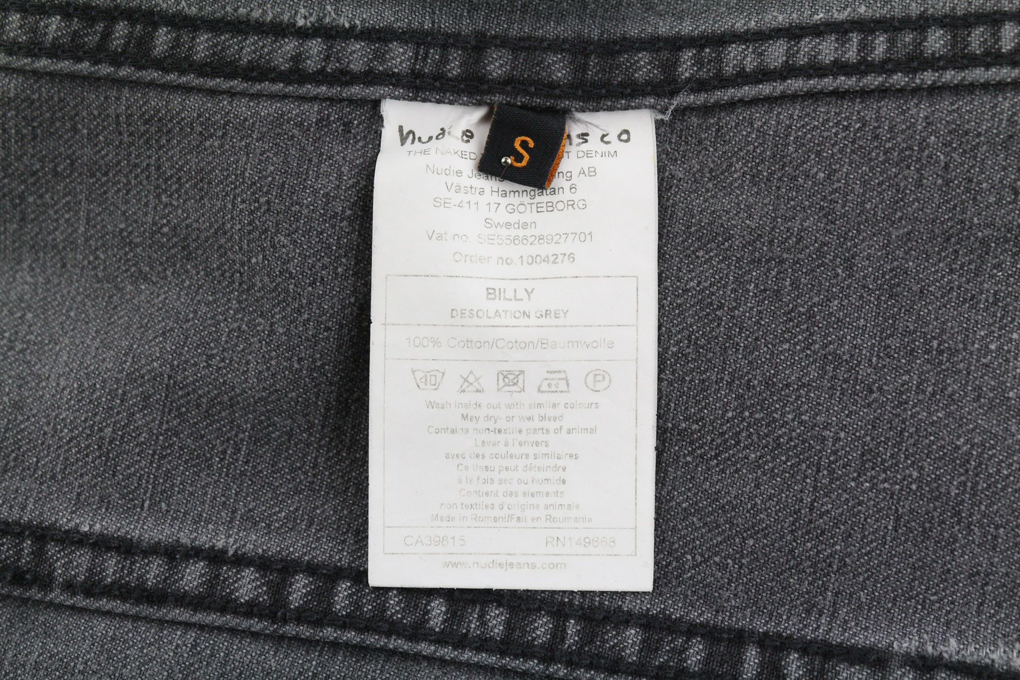 Nudie Jeans BILLY S Desolation Grey Polo Pockets Mid Jacket 82461 Size US S / EU 44-46 / 1 - 7 Thumbnail