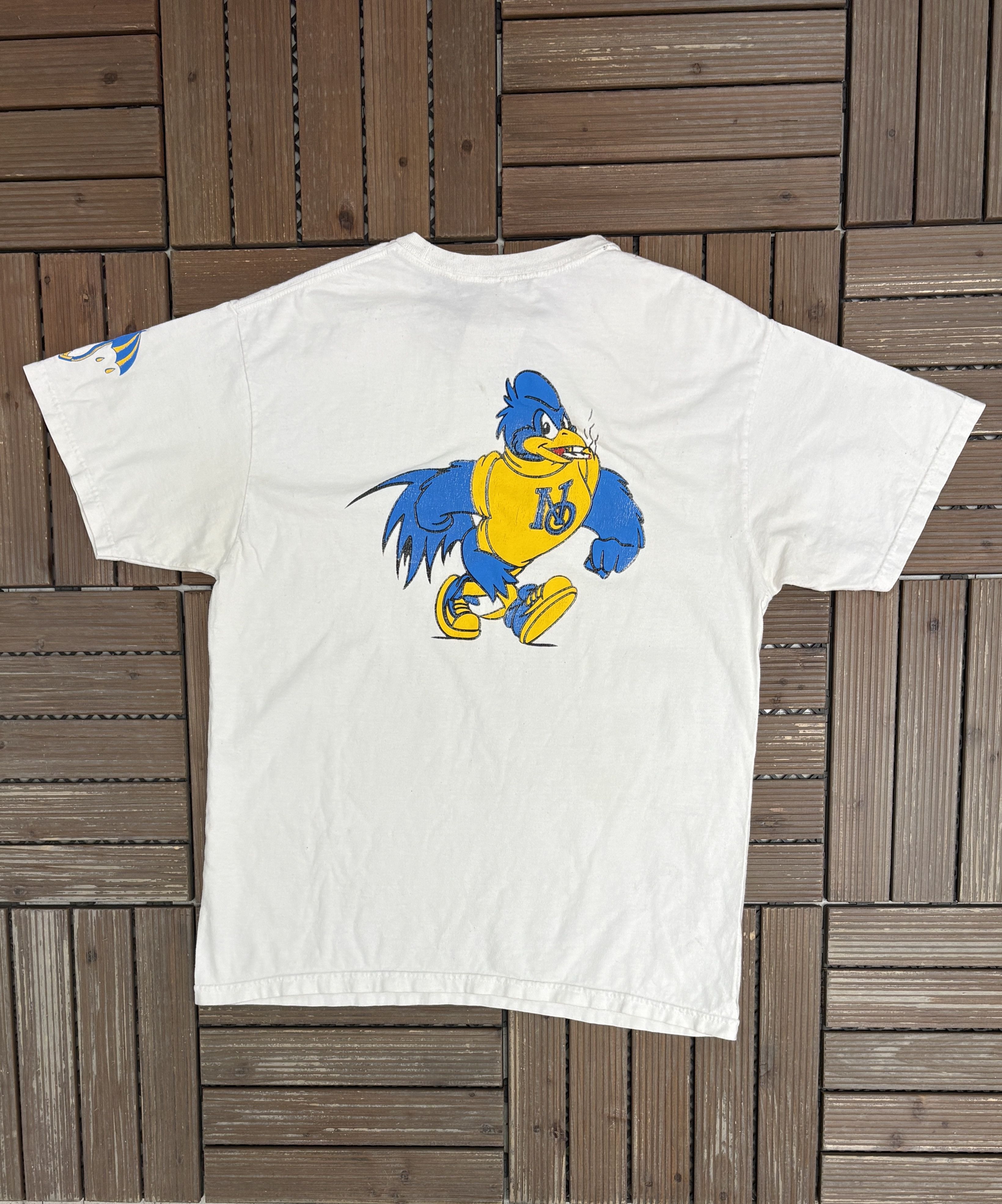 Vintage Delaware Fightin' Blue Hens Vintage White Tee Size US L / EU 52-54 / 3 - 4 Thumbnail