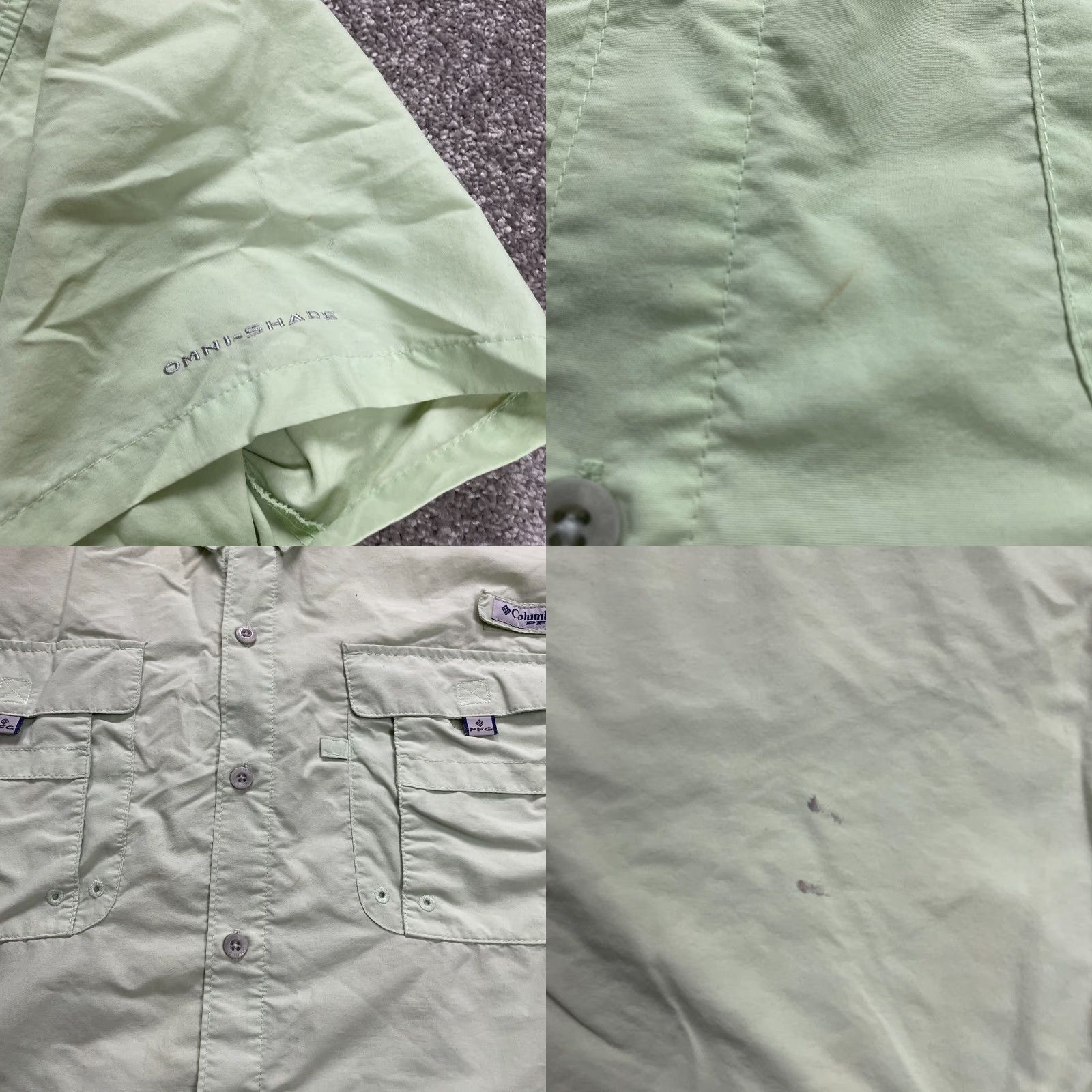 Vintage Columbia PFG Omni-Shade Fishing Shirt Mens XL Green Short Sleeve Button-Up Outdoor Casual Size US XL / EU 56 / 4 - 8 Thumbnail