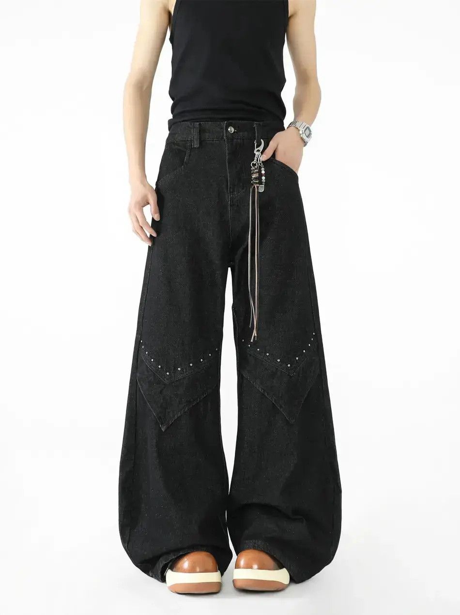 Japanese Brand Retro loose hip-hop wide leg jeans Size US 32 / EU 48 - 1 Thumbnail
