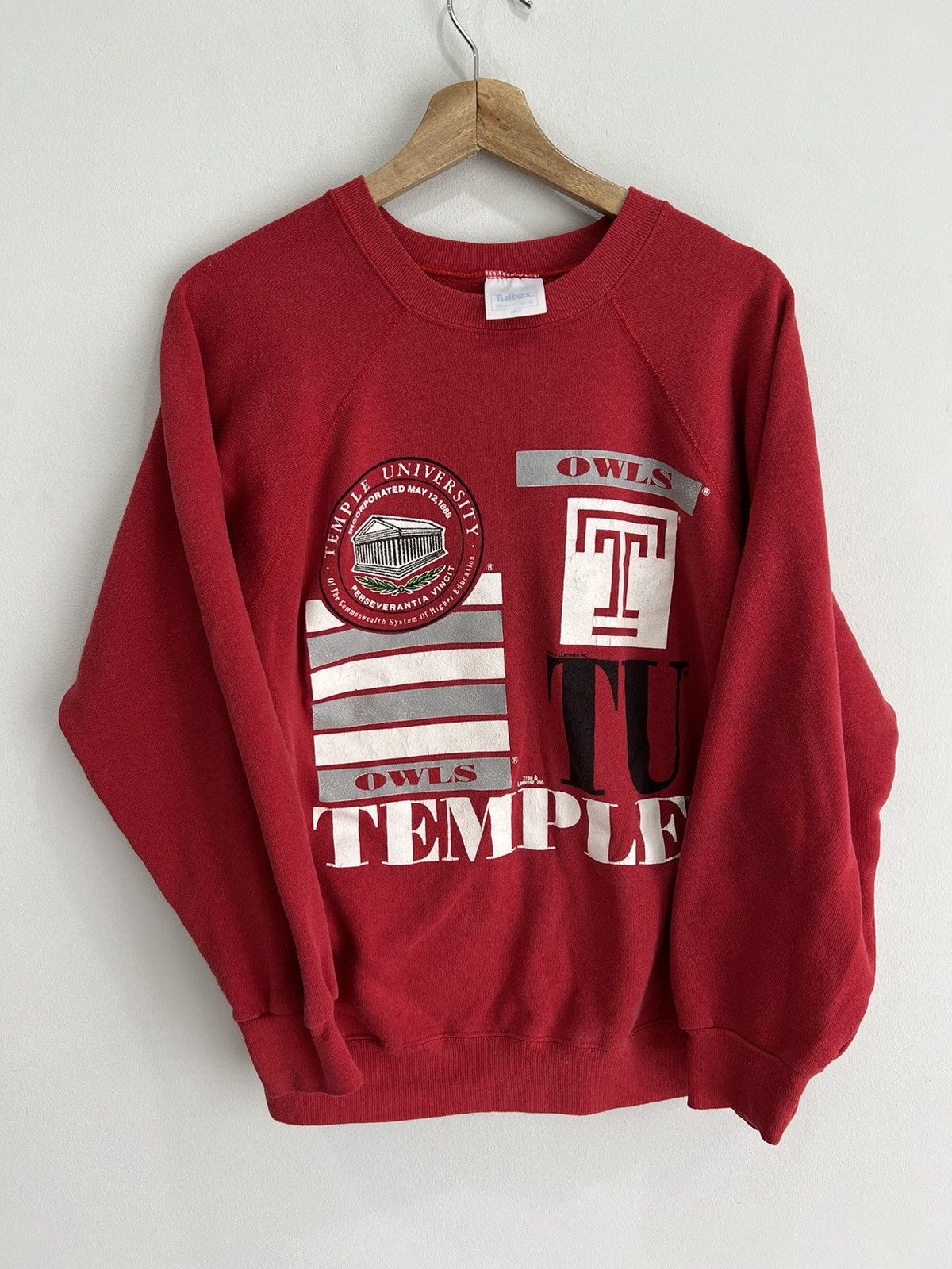 Vintage Vintage Temple University Owls Sweater sweatshirt Size US M / EU 48-50 / 2 - 1 Thumbnail
