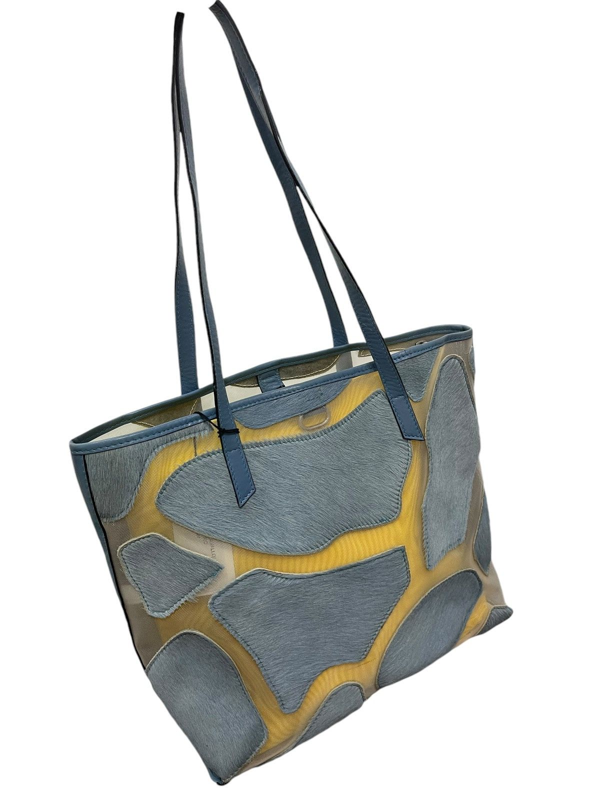 Other NWT Leather Mesh Castellari Italy Tote Shoulder Bag 1🟩0 Size ONE SIZE - 3 Thumbnail