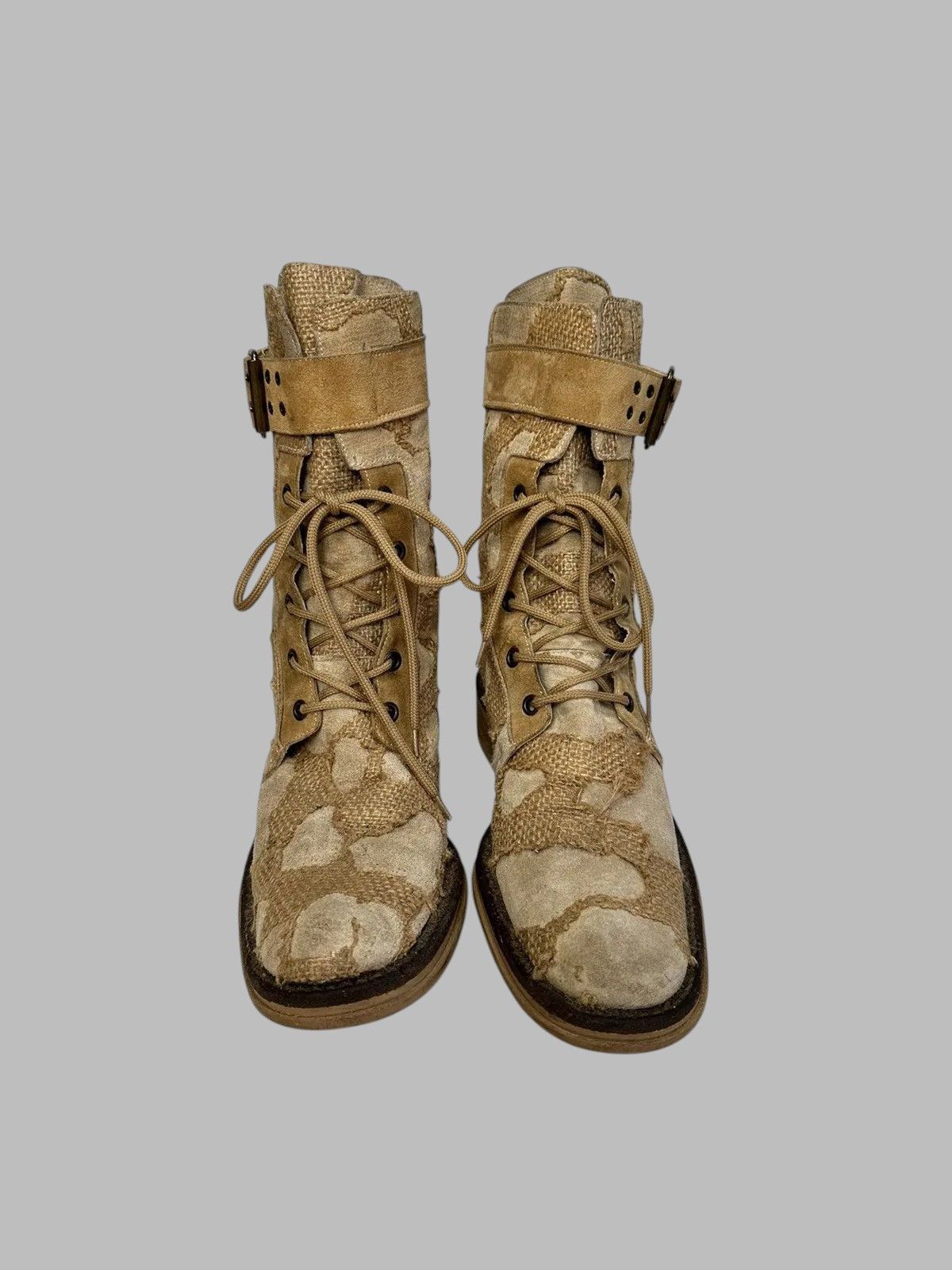 A.S.98 Issey Miyake Guidi Style Vintage AS98 High Leather Boots Size US 8 / IT 38 - 2 Thumbnail