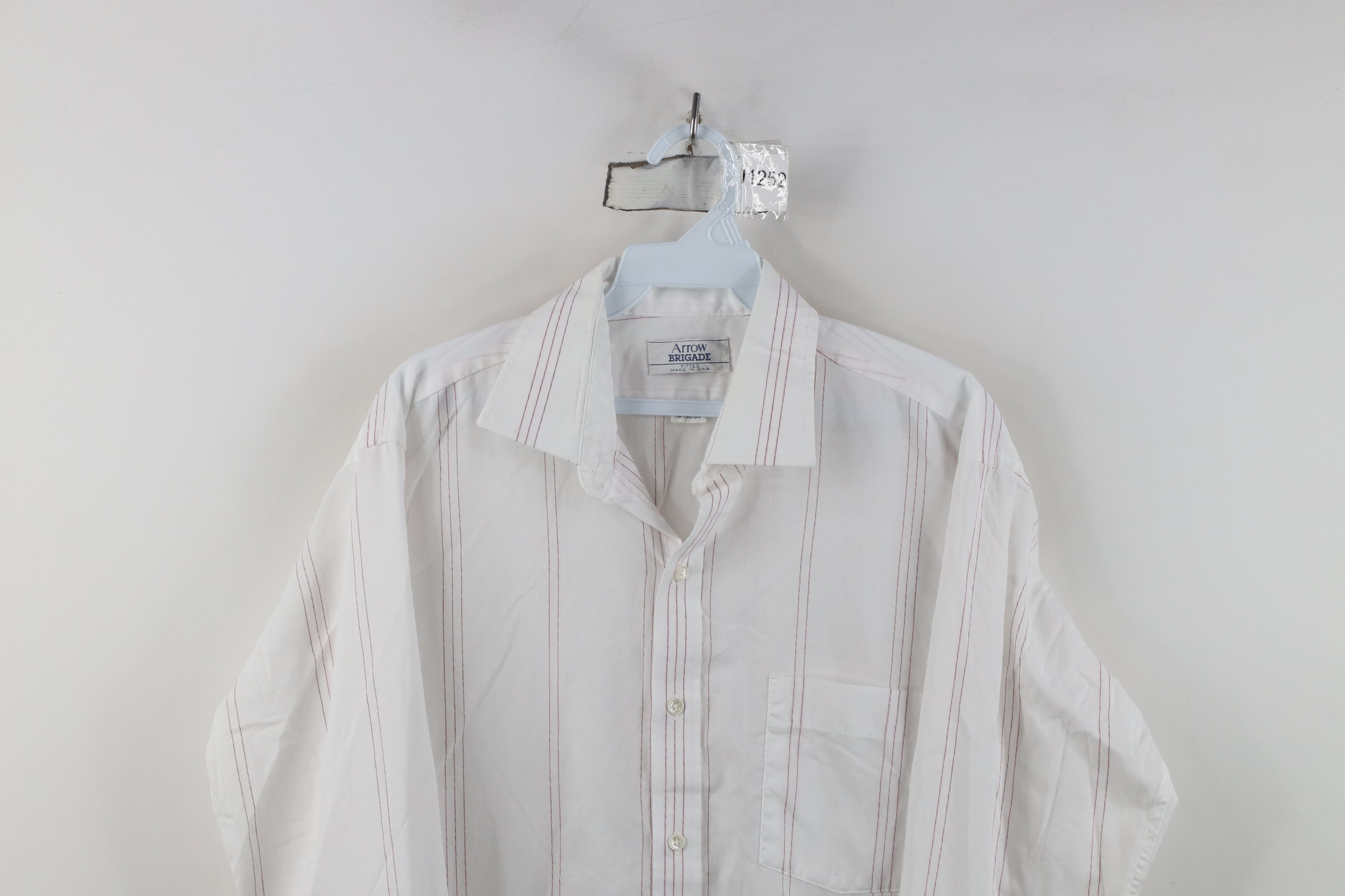 Vintage Vintage 80s 90s Streetwear Striped Collared Button Shirt USA Size US M / EU 48-50 / 2 - 2 Thumbnail
