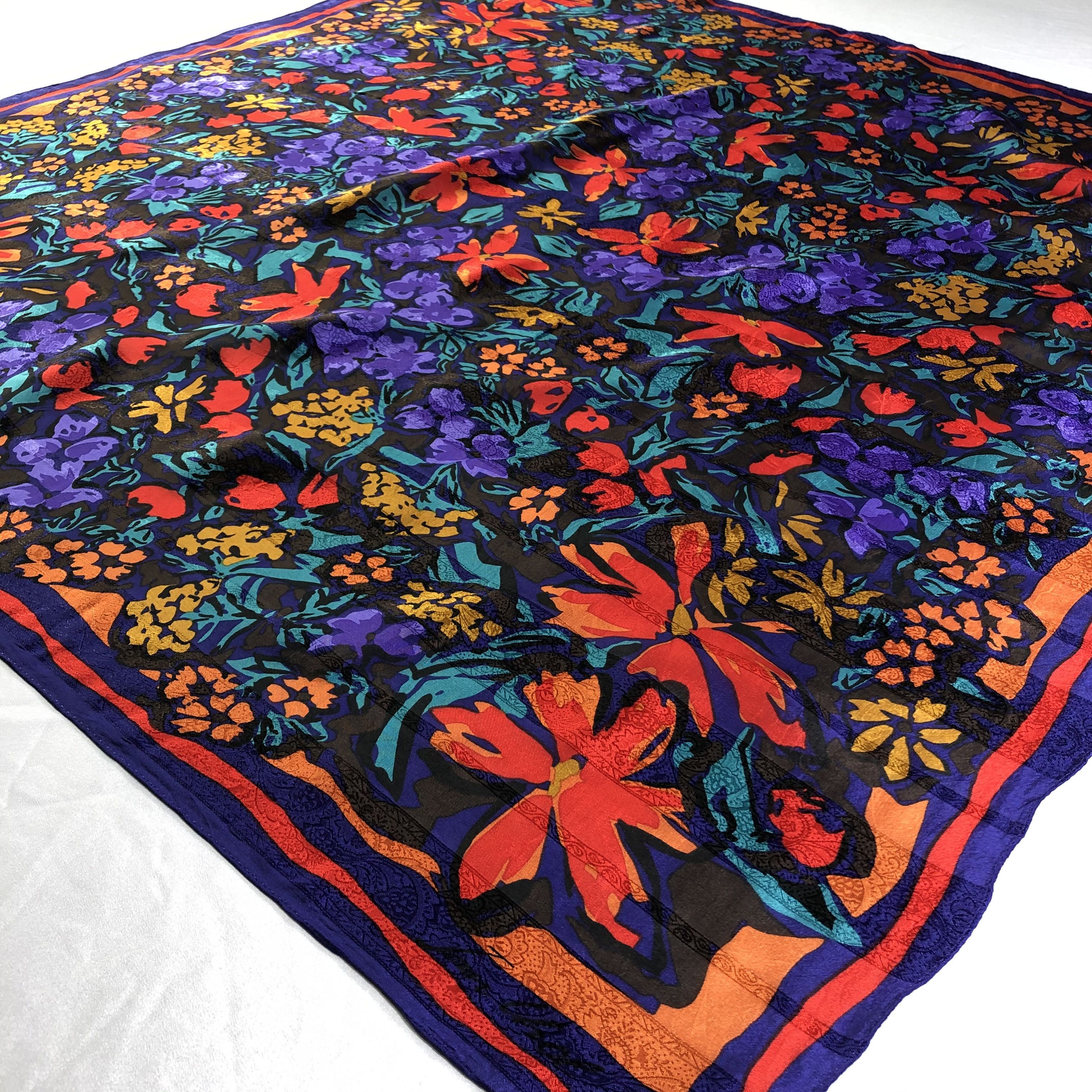 Vintage Vintage Silk Scarf Size ONE SIZE - 4 Thumbnail