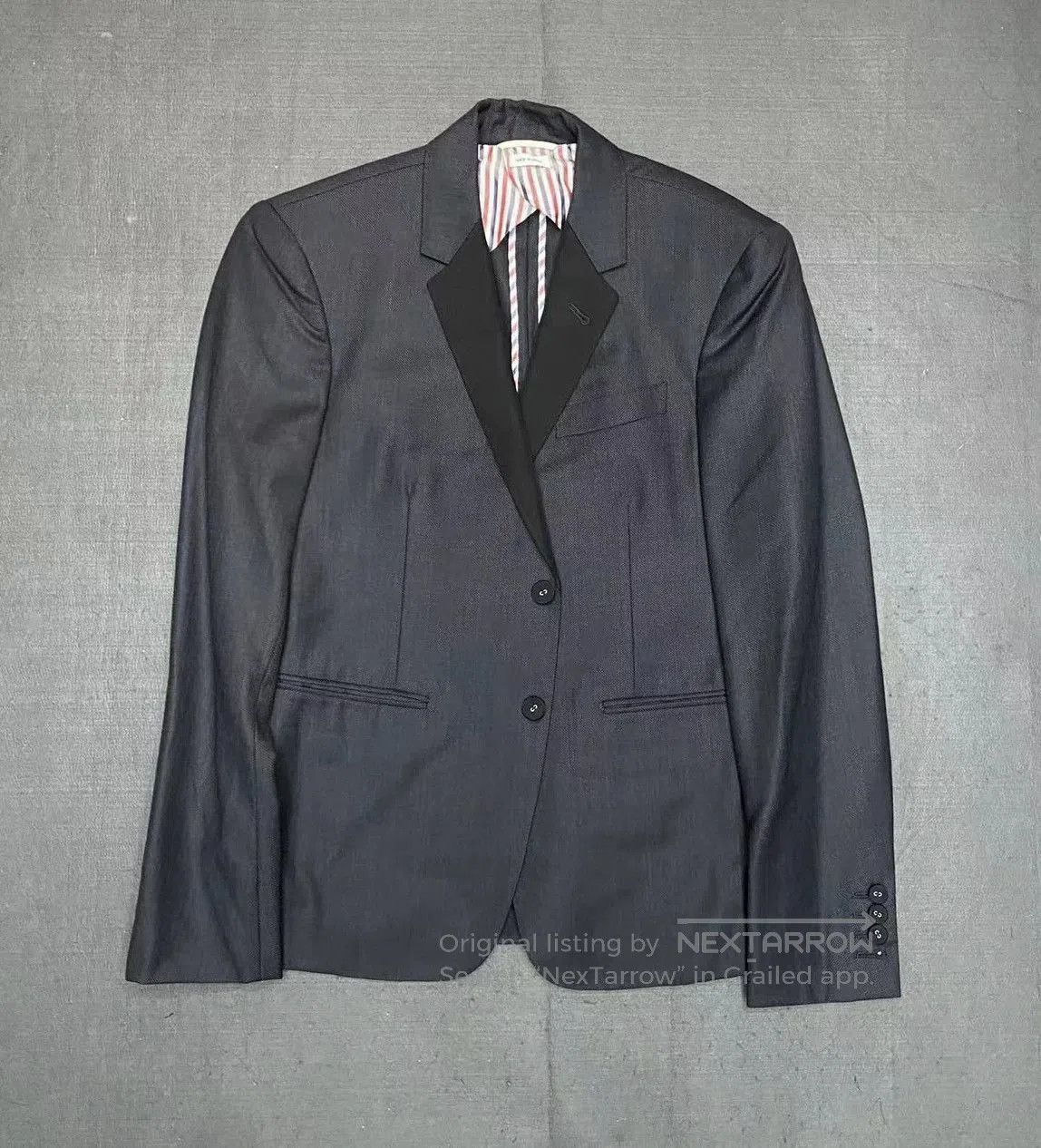 Thom Browne Thom Browne Dark Gray Wool Blazer. Size US M / EU 48-50 / 2 - 1 Thumbnail