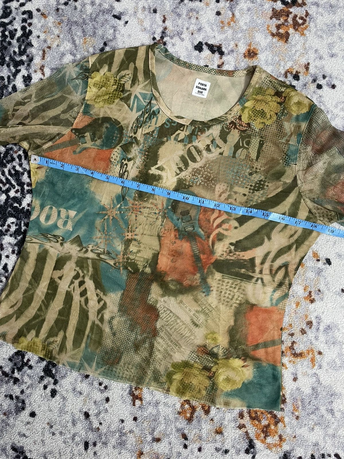 Hysteric Glamour Flames Rock transprent meshtop Jean Paul Gaultier Style Size S / US 4 / IT 40 - 12 Thumbnail