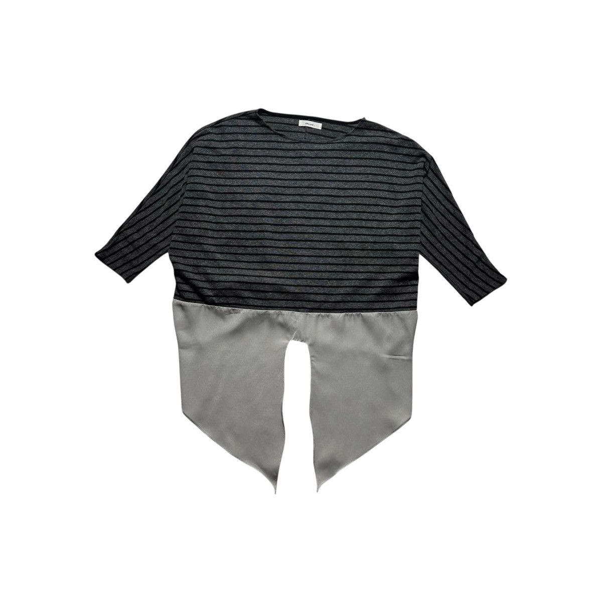 Japanese Brand Niko and Dark grey striped three-quarter sleeve shirt Size ONE SIZE - 3 Thumbnail