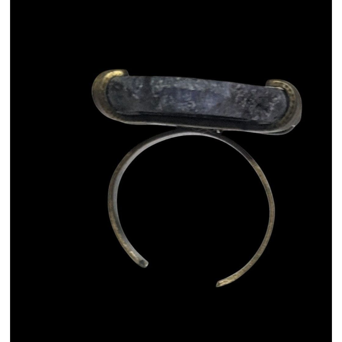 Other Dark Blue Dyed Geode Slice Adjustable Statement Ring Size 6 Size ONE SIZE - 13 Thumbnail