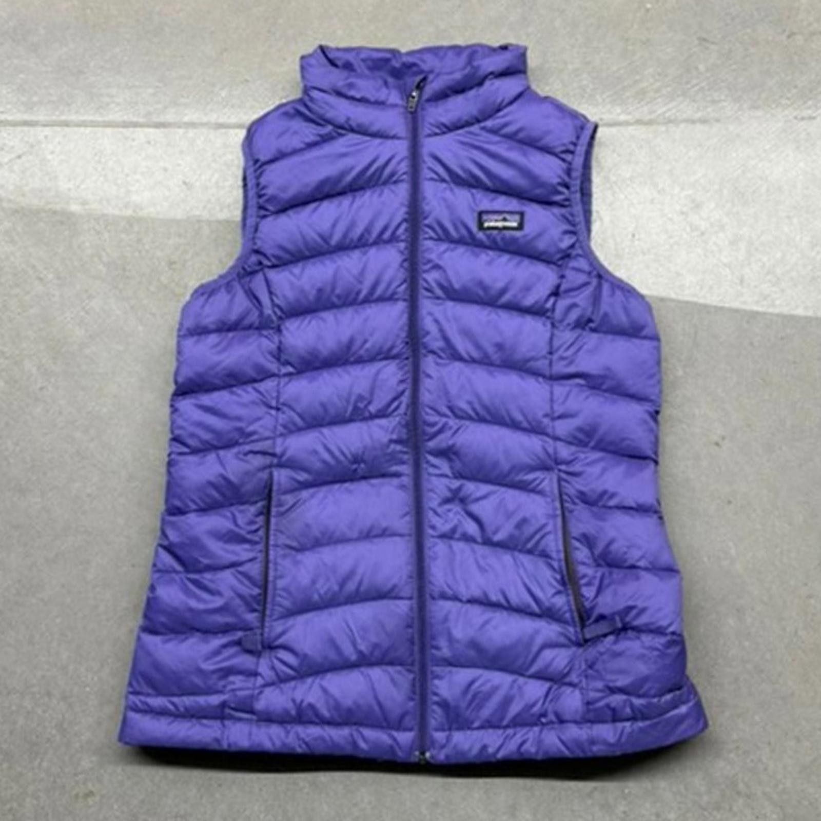Patagonia Patagonia Girls Youth Large Puffer Down Vest Violet Purple Size L / US 10 / IT 46 - 1 Thumbnail