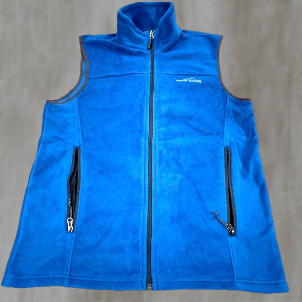 Eddie Bauer Eddie Bauer Vest Men Small Blue Fleece Full Zip Jacket Seasonal Layer Hiking A97 Size US S / EU 44-46 / 1 - 1 Thumbnail