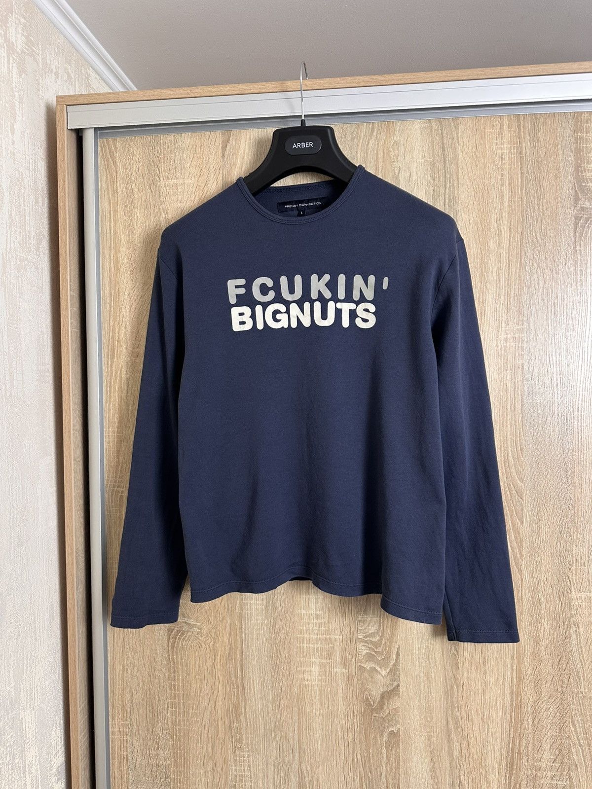 FCUK × French Connection 🔥 Rare FCUK X FRENCH CONNECTION BIGNUTS TEE SHIRT Y2K Japan Size US M / EU 48-50 / 2 - 1 Thumbnail