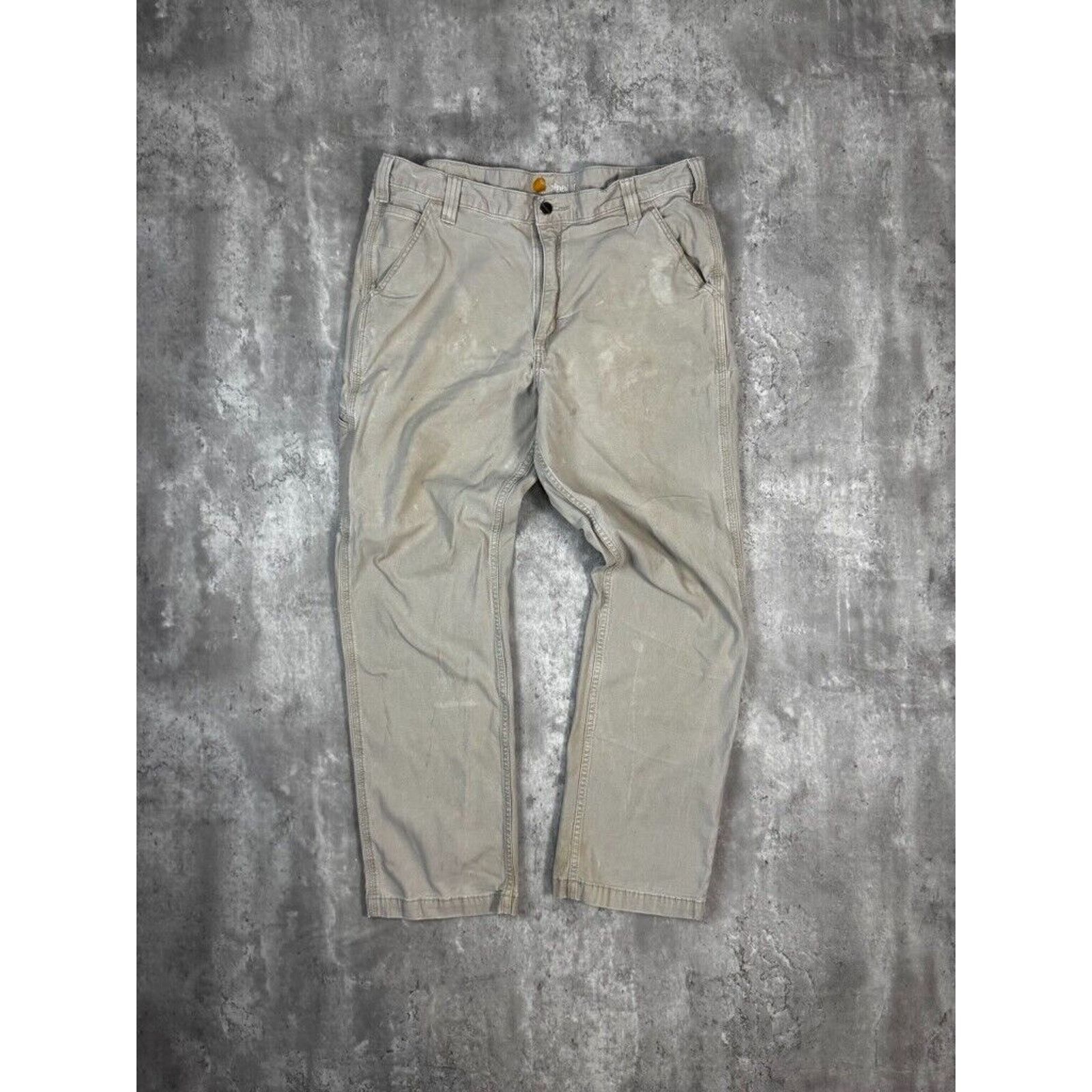 Carhartt Carhartt Relaxed Fit Canvas Work Wear Pocket Pants Size 37W Size US 37 - 2 Thumbnail