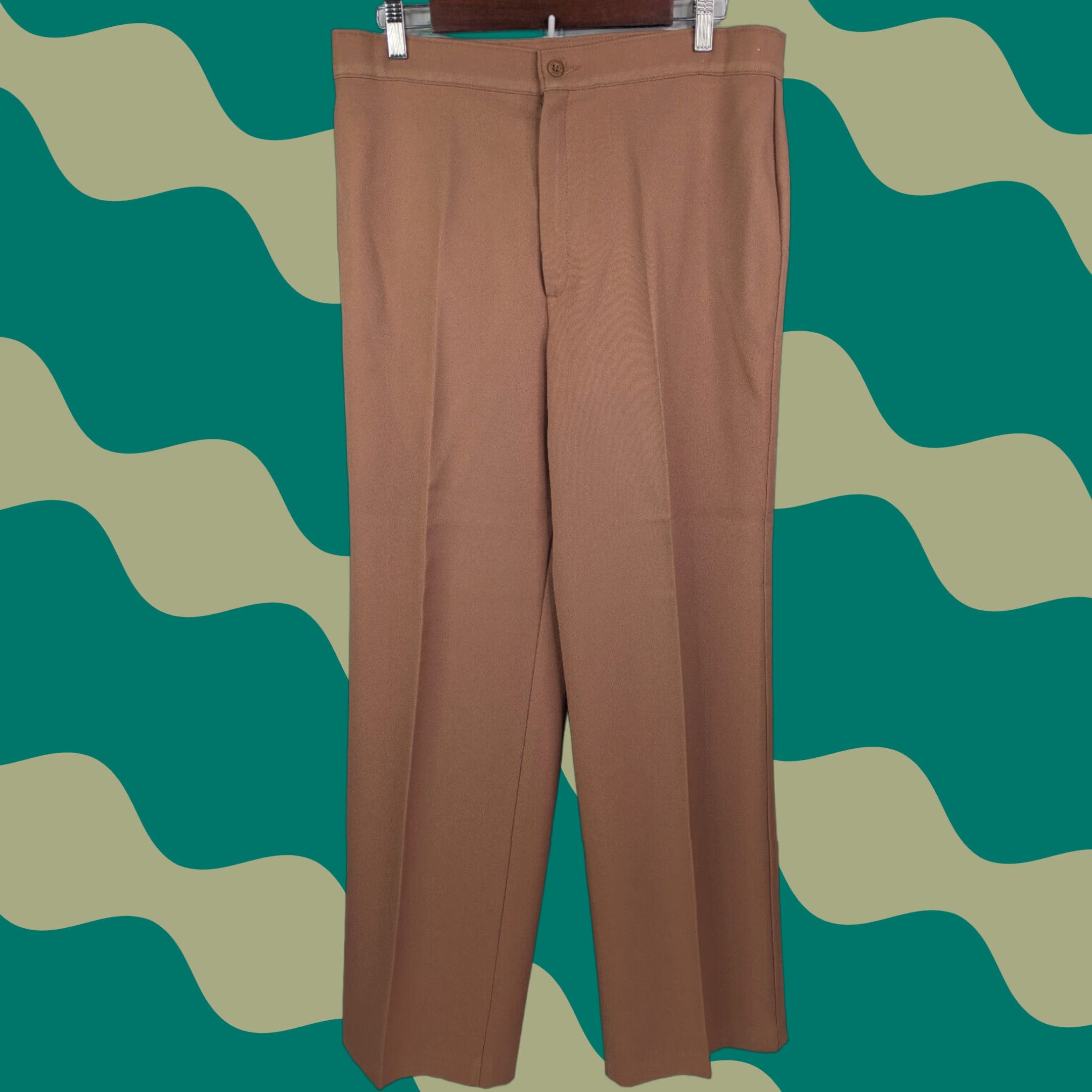 Levi's Vintage Levi's Wide Leg Pants 34 Regular Brown Disco 70s 80s Scovill High Rise Trouser Men’s Girls? Size 24" / US 00 / IT 34 - 1 Thumbnail