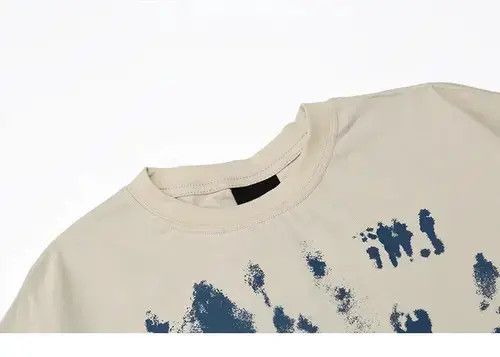 Japanese Brand Unisex Harajuku Shadow Letter Printed Short Sleeve T Shirt Size US M / EU 48-50 / 2 - 3 Thumbnail