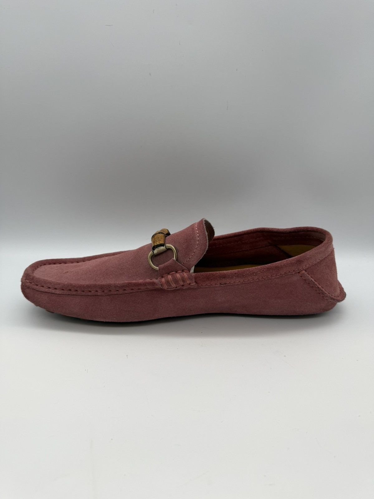 Gucci Gucci Bamboo Horsebit Suede Driving Loafers —Dusty Rose Pink Size US 11 / EU 44 - 5 Thumbnail
