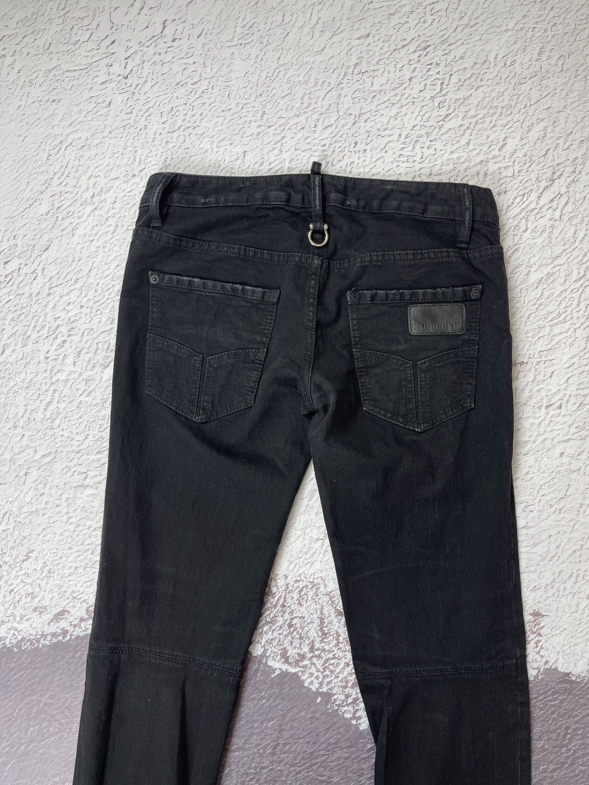 Dsquared2 Dsquared d2 black basic denim jeans pants leg zippers Size 28" / US 6 / IT 42 - 6 Thumbnail
